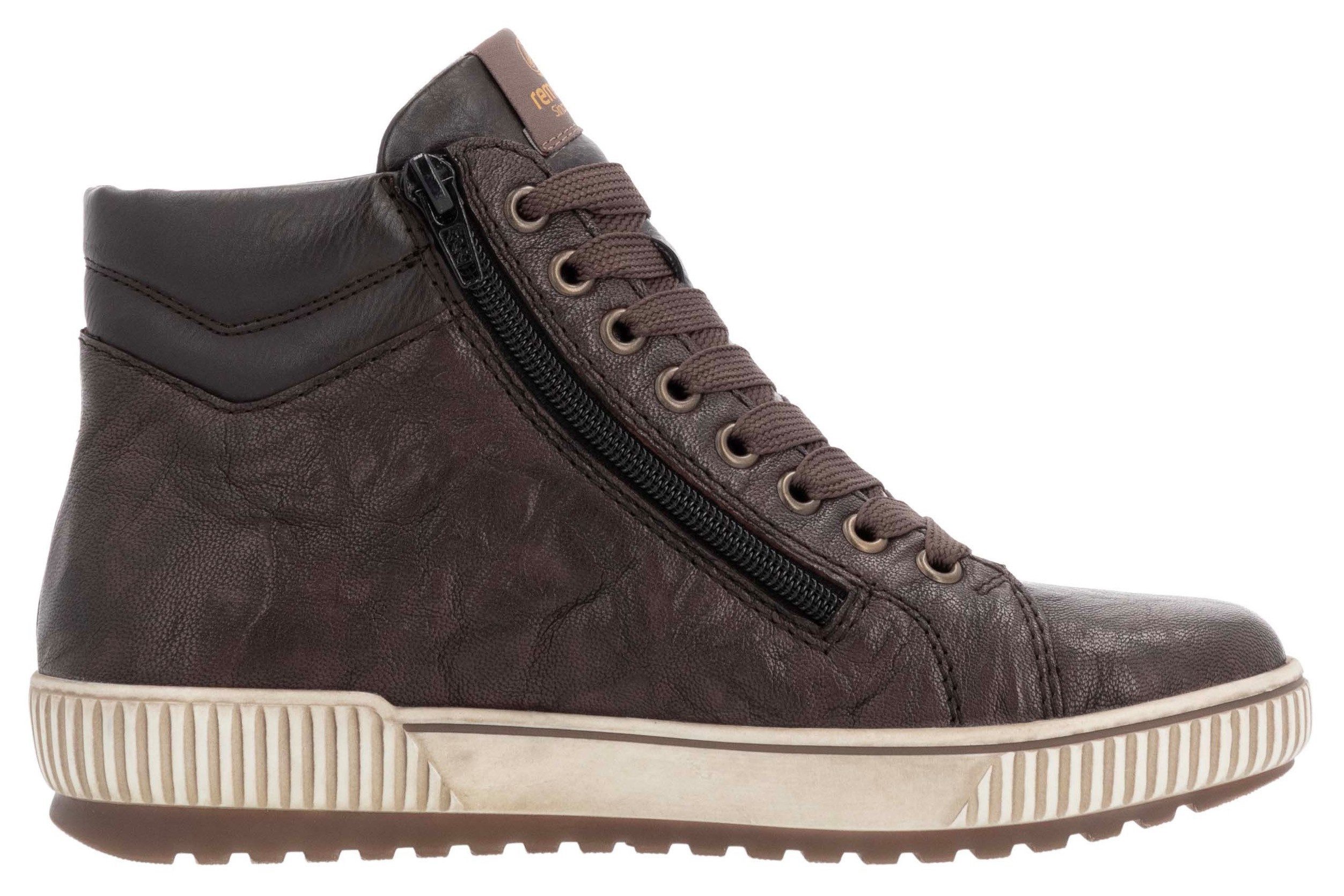 Remonte Veterschoenen platform, lace-up ankle boots, boots in crash look