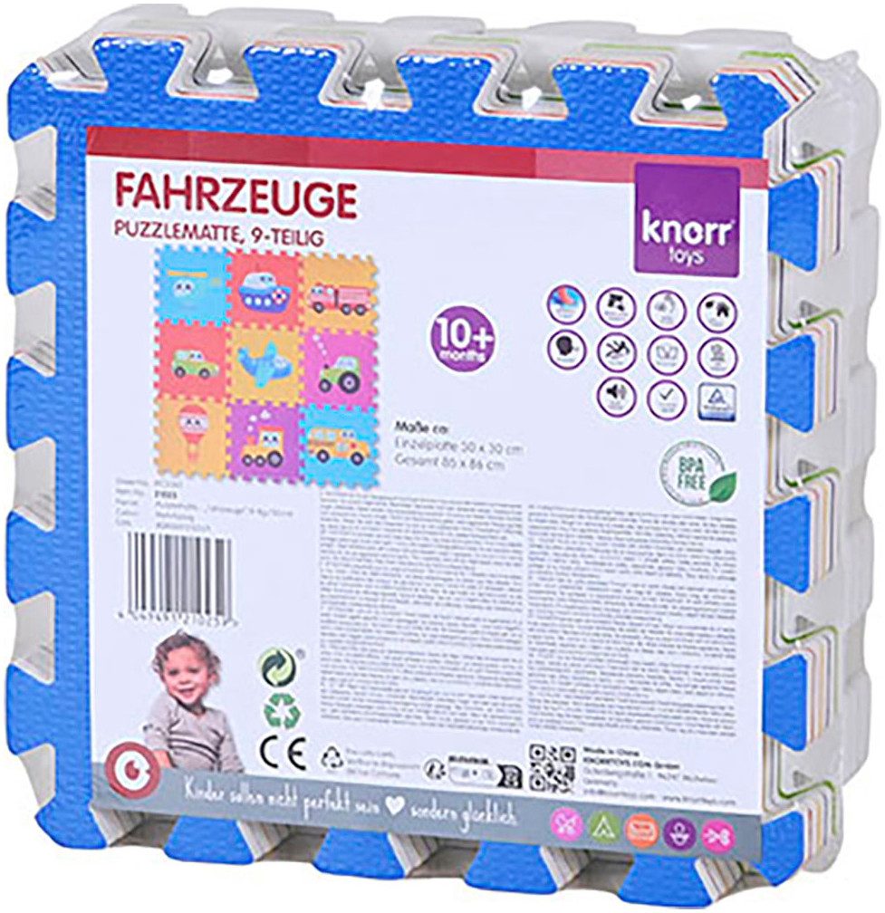 Knorrtoys® Puzzel Voertuigen Puzzelmat, vloerpuzzel