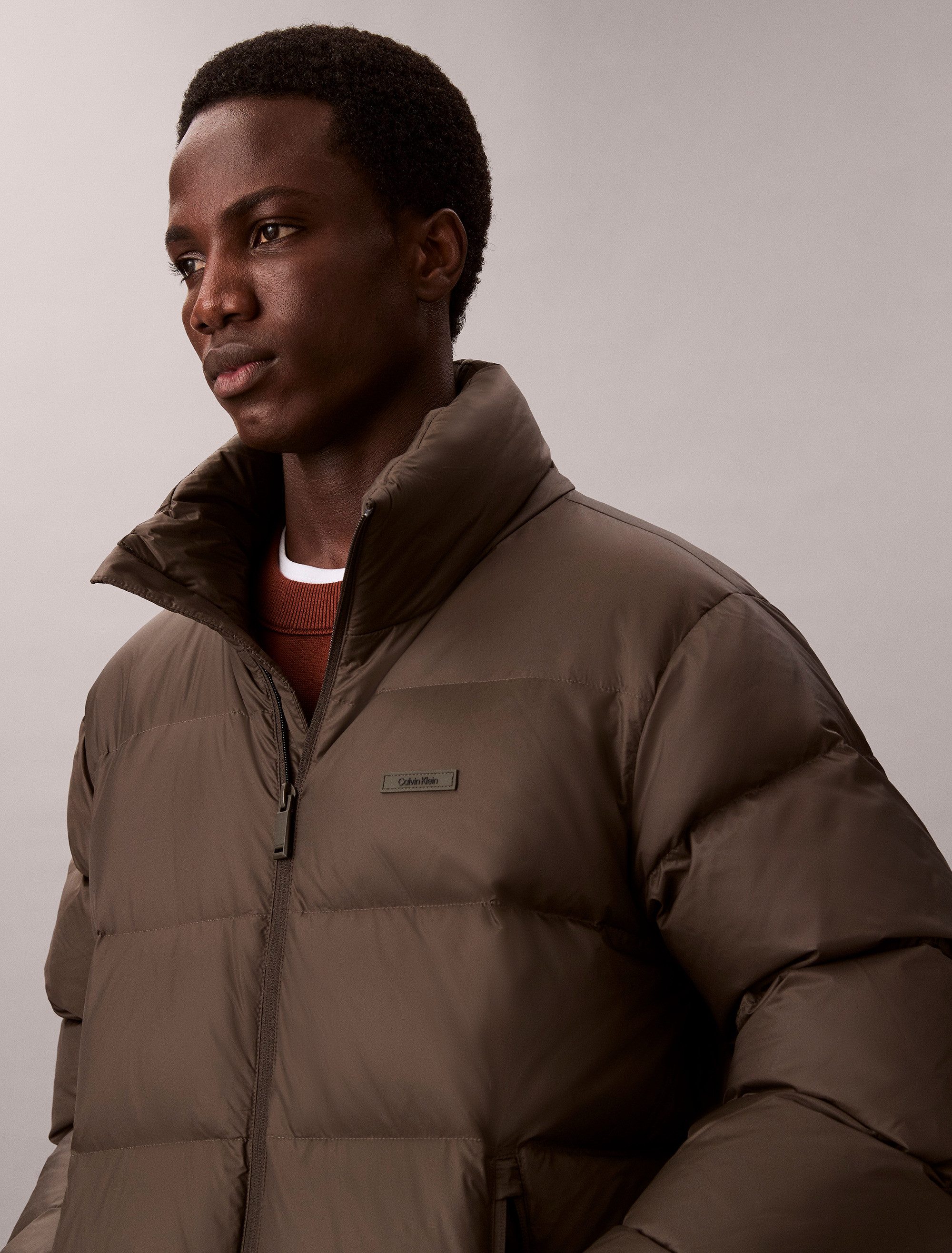 Calvin Klein Gewatteerde jas LS MDWT NYLON CHNNL DOWN PUFFER