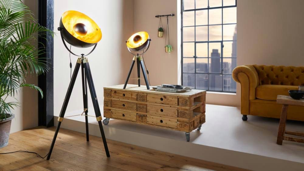 EGLO Tafellamp COVALEDA Tafellamp, in zwart, goudkleur en messing, lamp met schakelaar, E27 (1 stuk)