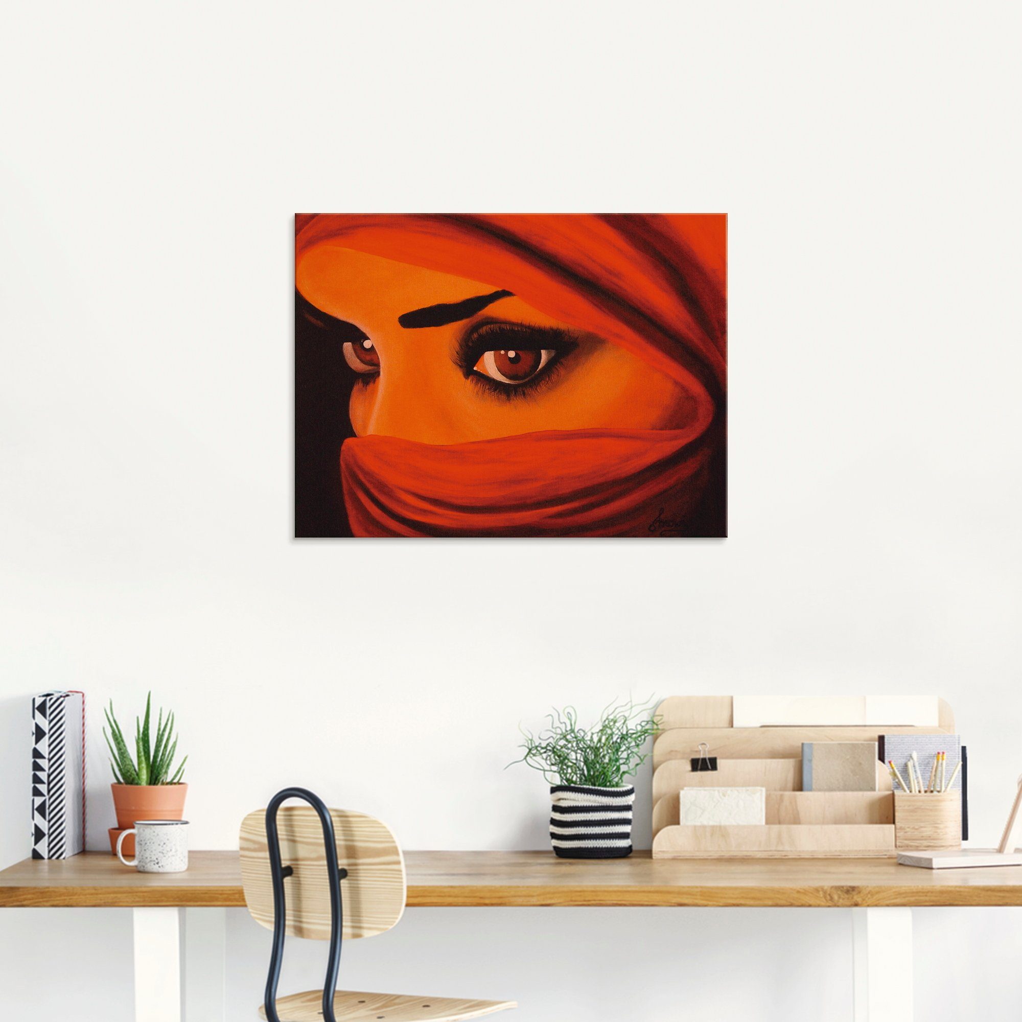 Artland Print op glas Tuareg-door god verlaten