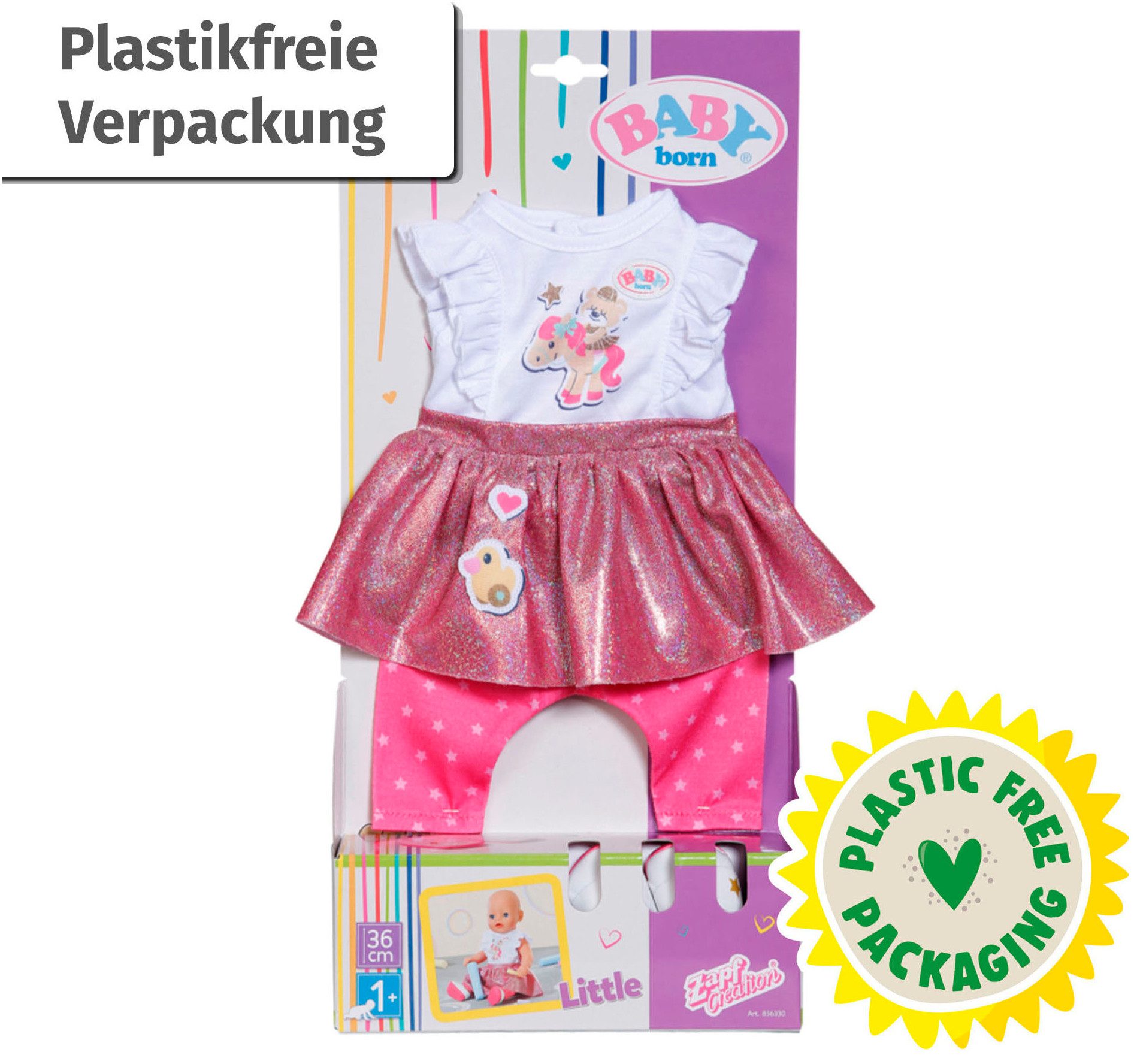 Baby Born Poppenkleding BABY born Little, favoriete outfit, 36 cm