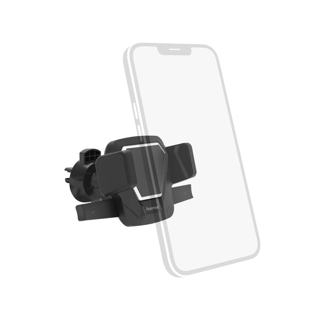 Hama Smartphone-houder Auto Handyhalterung "Easy Snap" für Lüftung, 360° drehbar, universal