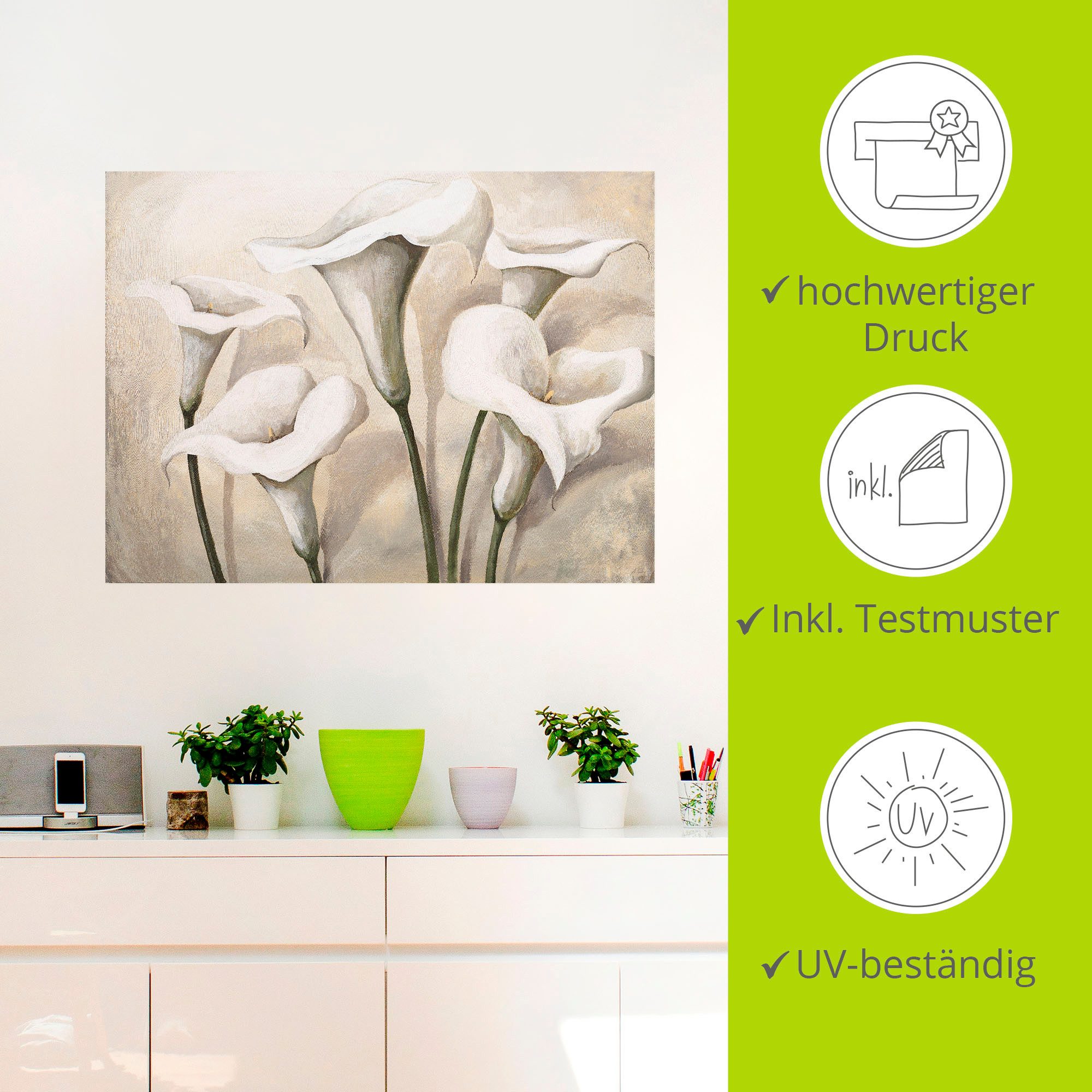 Artland Artprint Callas I als artprint op linnen, poster, muursticker in verschillende maten