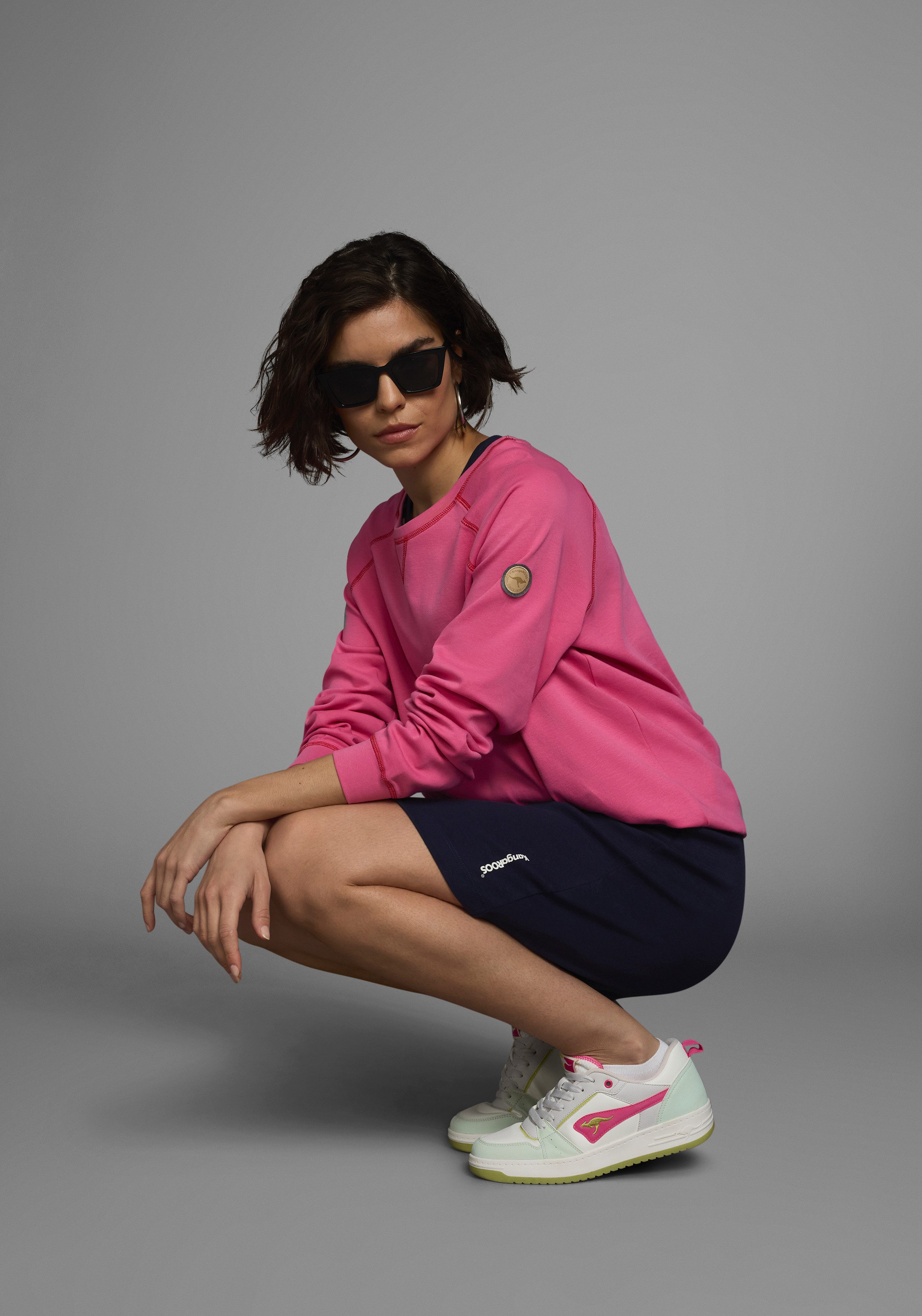 KangaROOS Zomerjurk van ribstof, mini-lengte