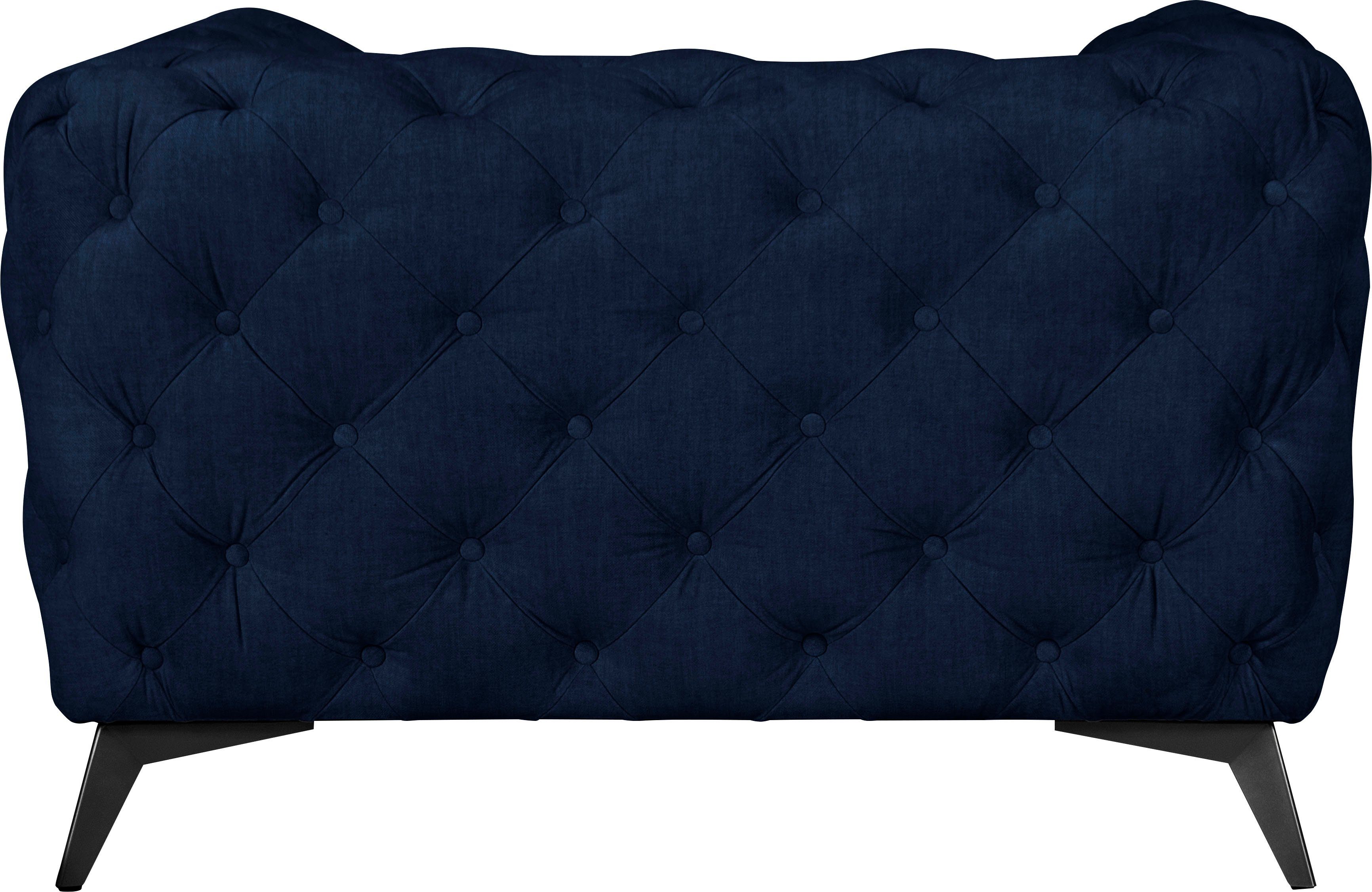 Leonique Chesterfield-fauteuil Glynis Fauteuil luxueuze capitonnage, moderne chesterfield look, kleur van de poten ter keuze