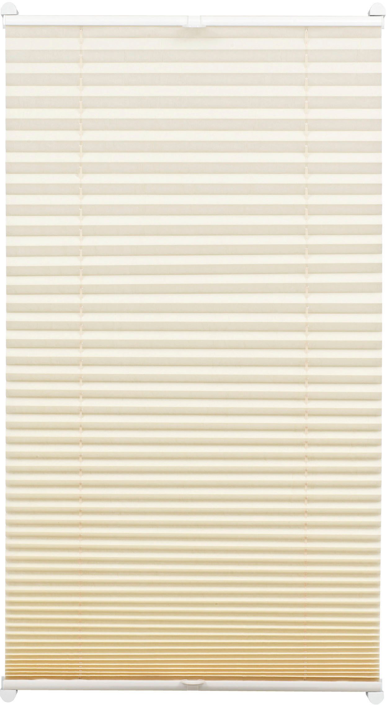 GARDINIA Plissé EASYFIX met 2 bedieningsrails (1 stuk) plisségordijnen maat H/B: 130/100 cm beige