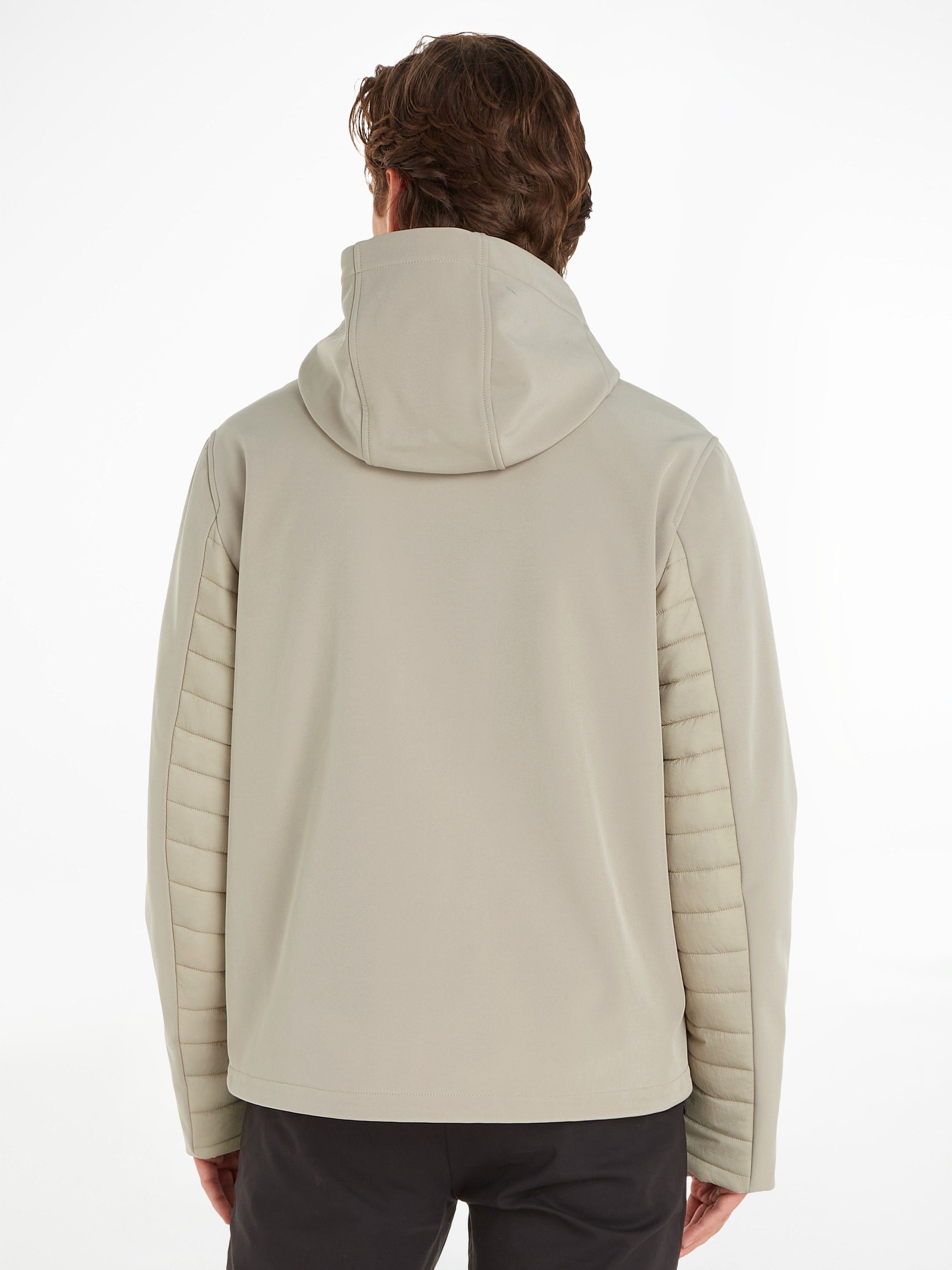 Calvin Klein Outdoorjack QUILTED MIX MEDIA JACKET HOOD