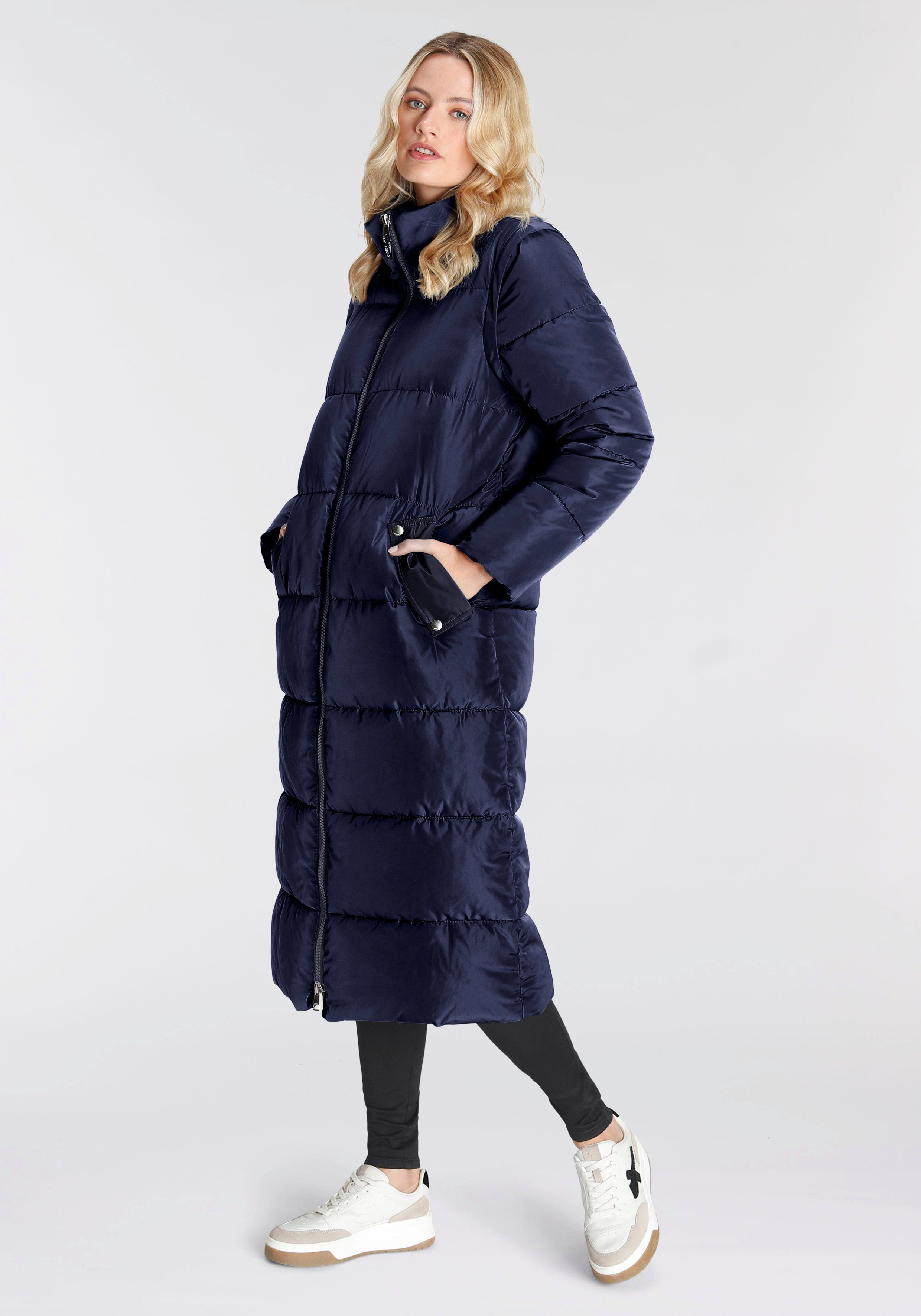 Only Gewatteerde jas ONLIRINA X-LONG 2IN1 PUFFER OTW