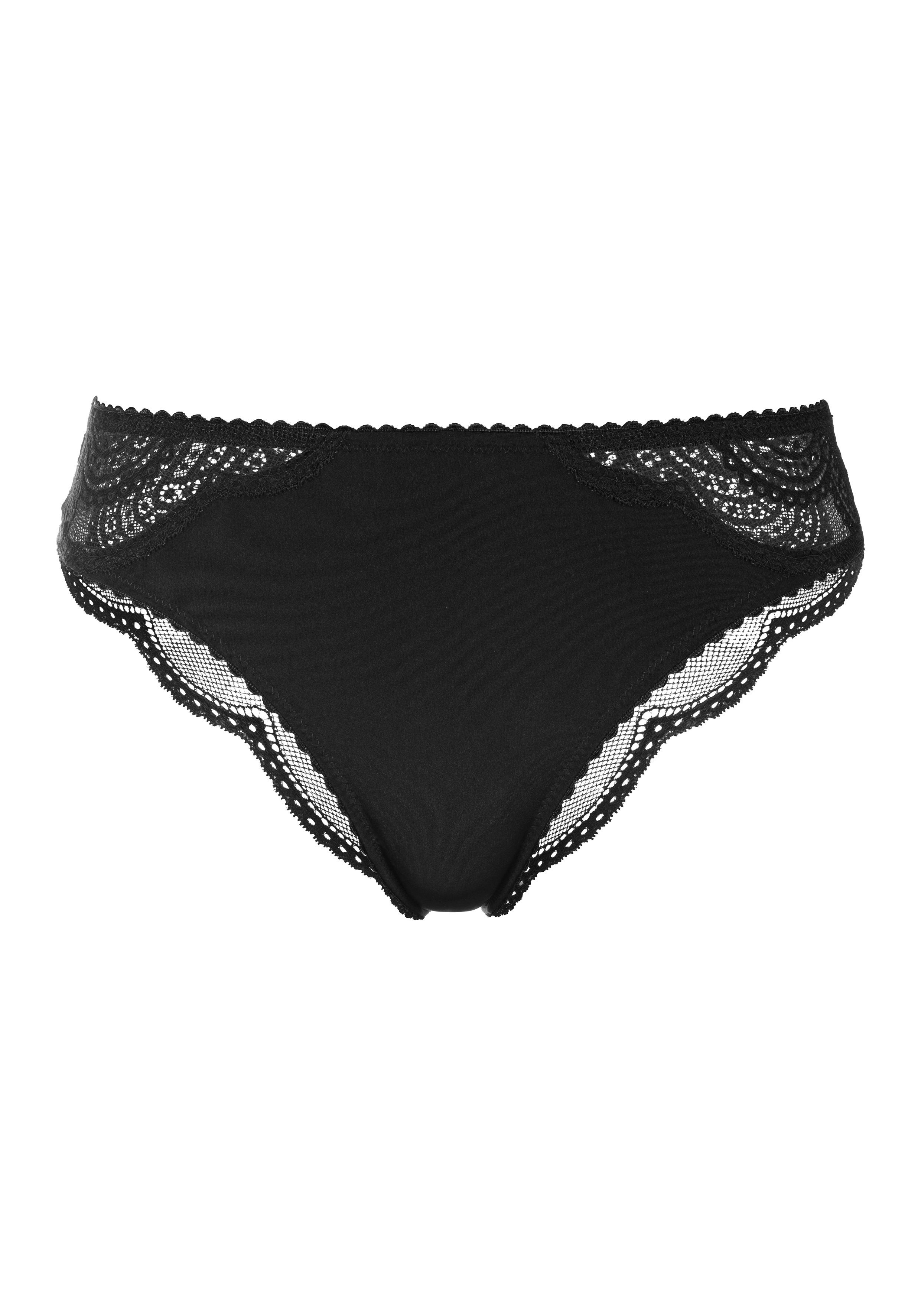 Lascana Brazilian slip met fijne kant (set, 2 stuks)