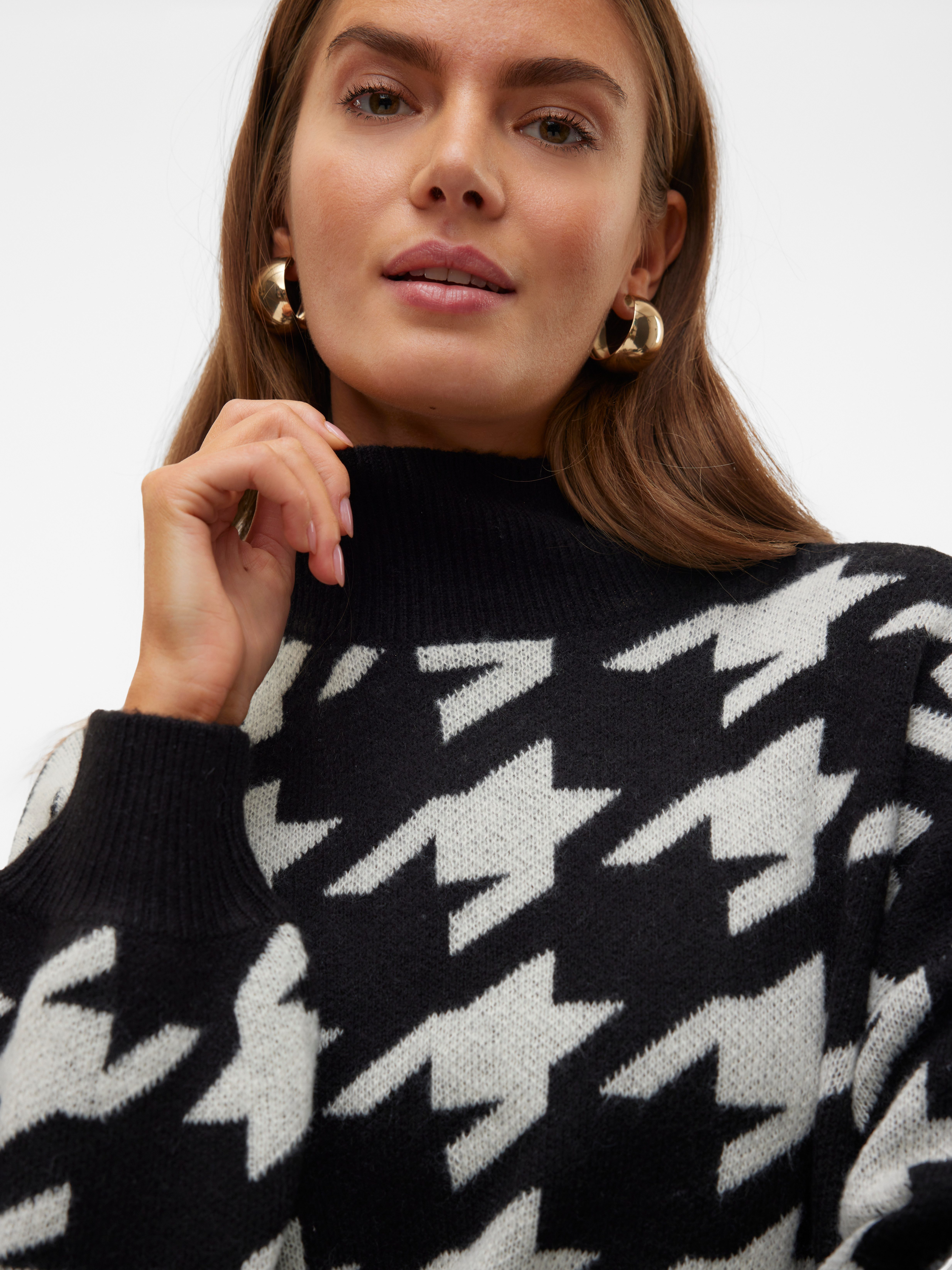 Vero Moda Trui met staande kraag VMMIRA LS HIGHNECK PULLOVER BOO