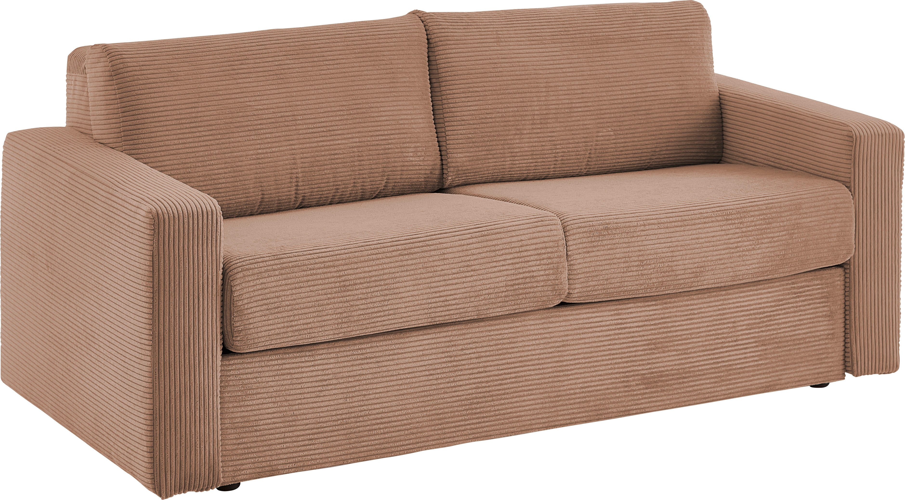 ATLANTIC home collection Slaapbank Rolando geschikt als volwaardig bed inclusief hoogwaardig matras