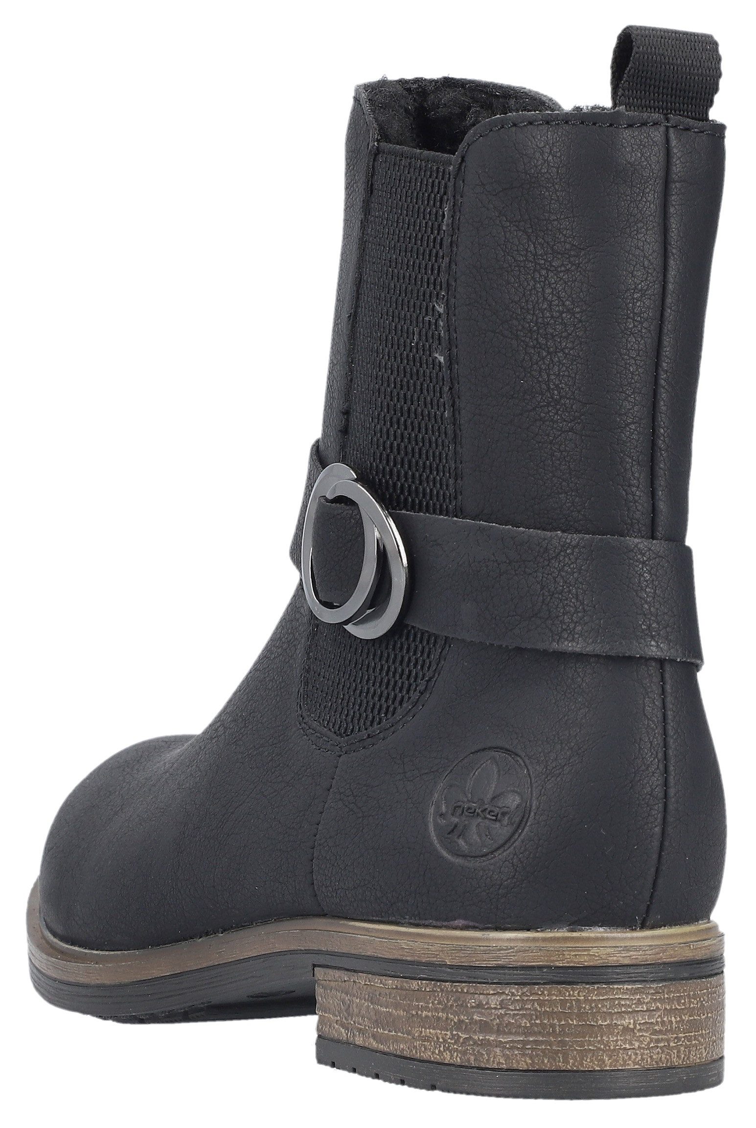 Rieker Winterlaarsjes chelseaboots, laarzen, hakken, met binnenrits