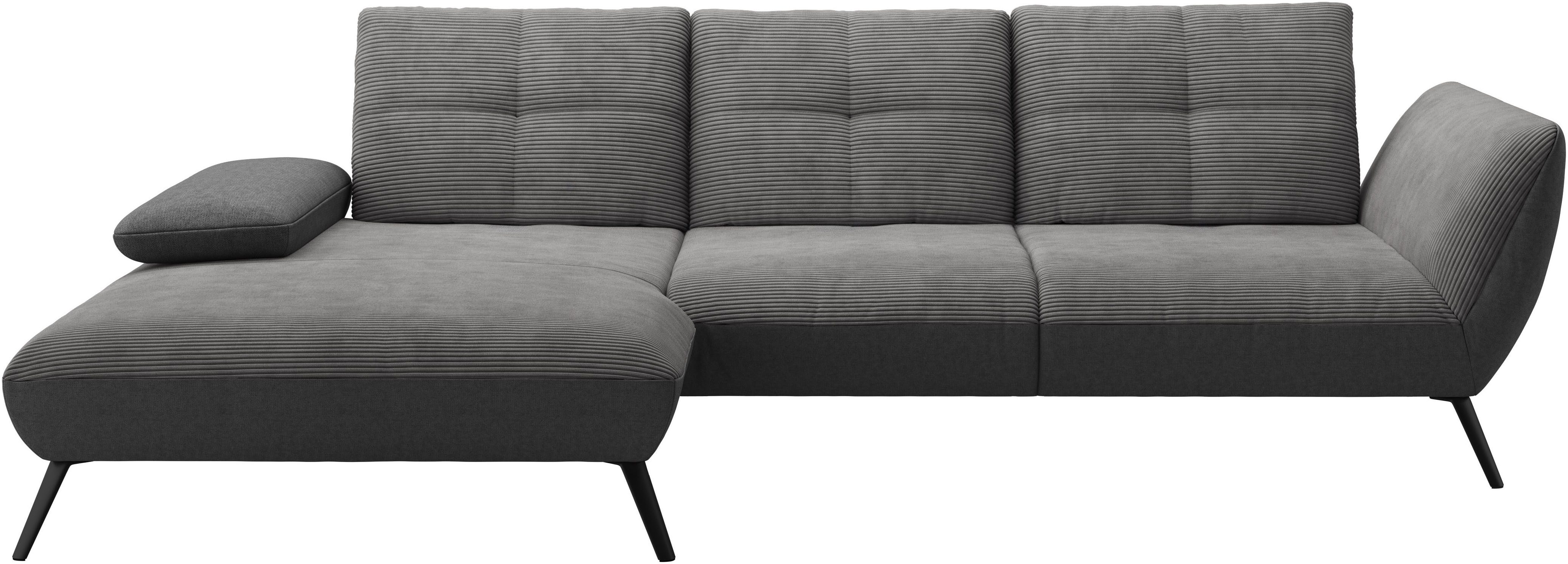 Places of Style Hoekbank Mikado L-vorm incl. zitdiepteverstelling en armleuningverstelling