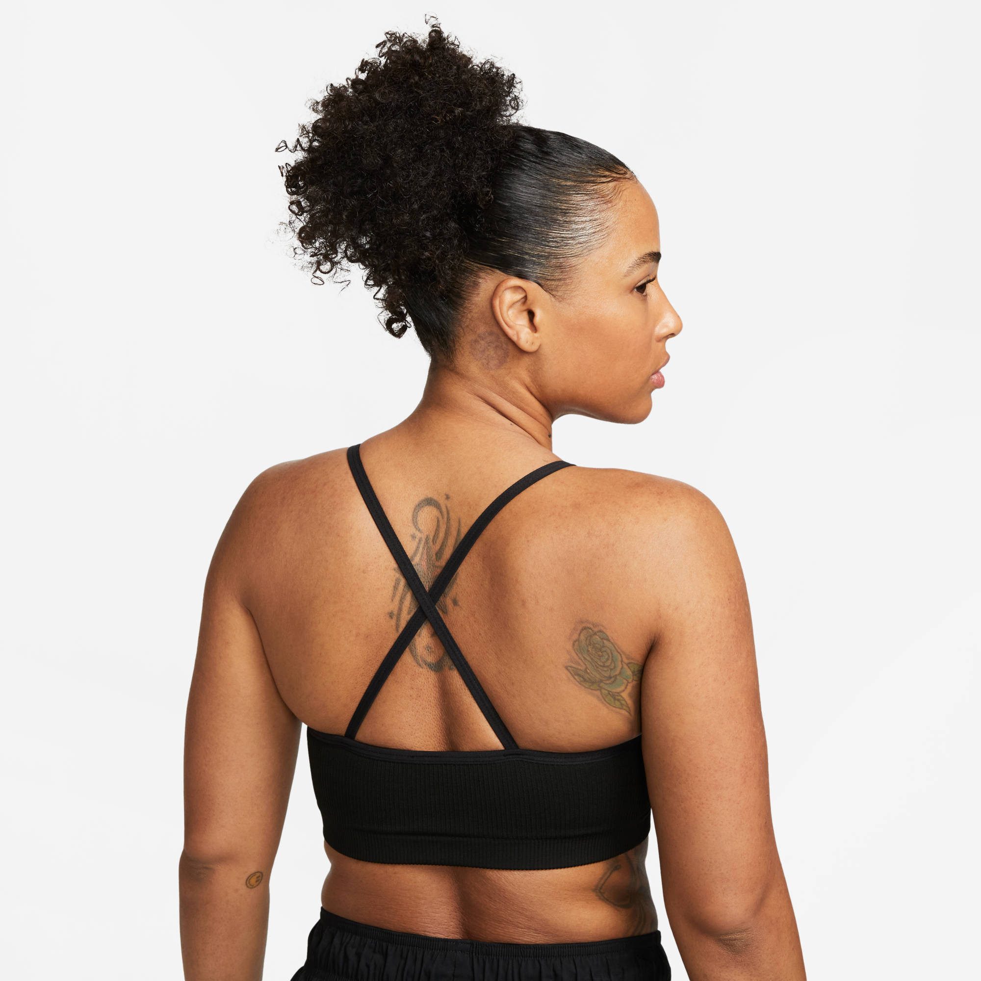 Nike Sport-bh Dri-FIT Indy Seamless Women's Light-Support Padded Ribbed Sports Bra