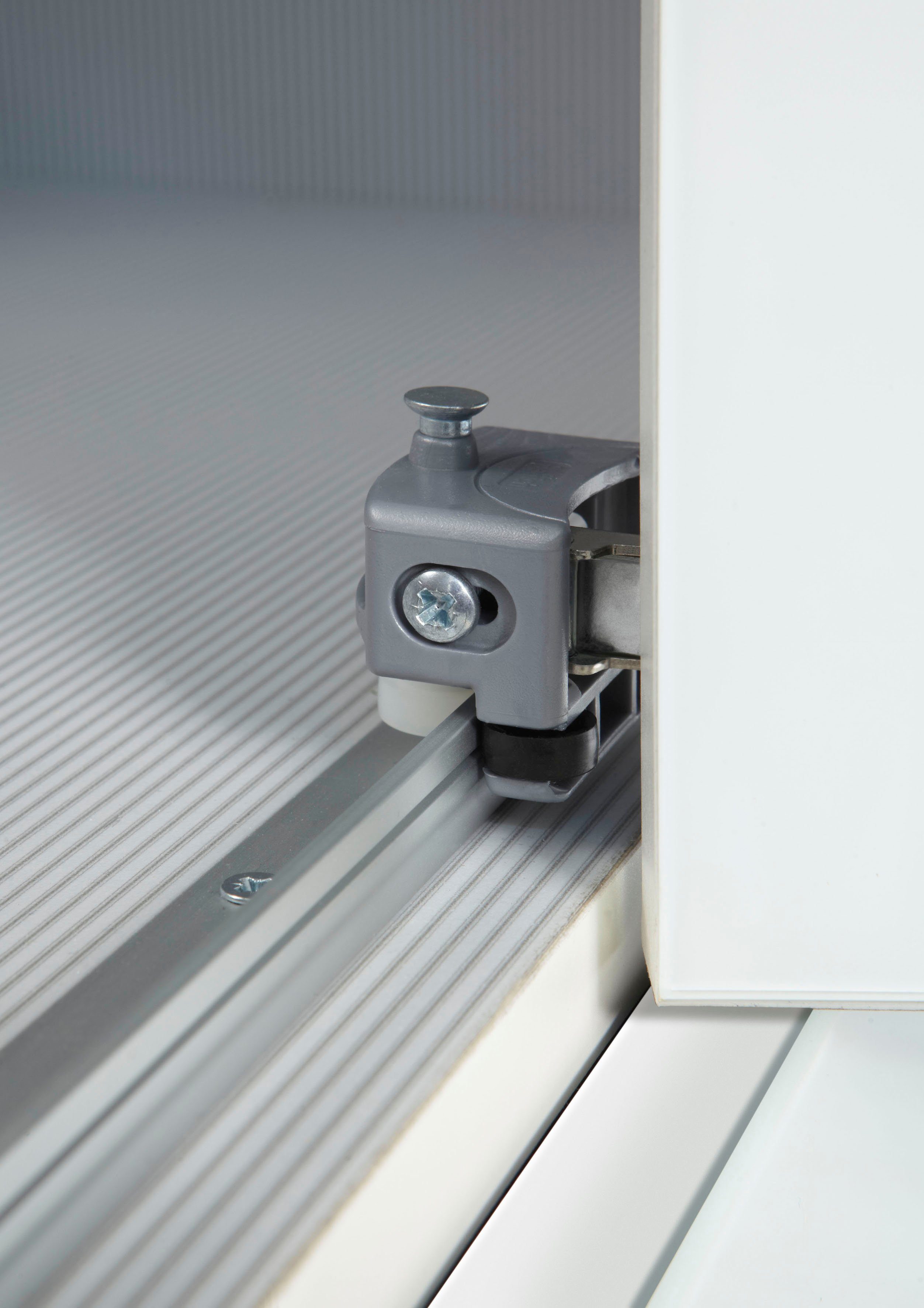 WIEMANN Vouwdeurkast Loft, Kledingkast, Kast, Linnenkast, met glazen front robuuste glazen fronten, nauwelijks hoorbare deuren, met panorama-opening