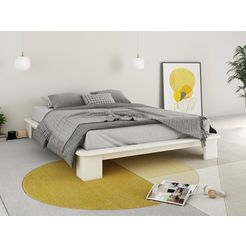 home affaire futonbed "futon " gecertificeerd massief hout wit