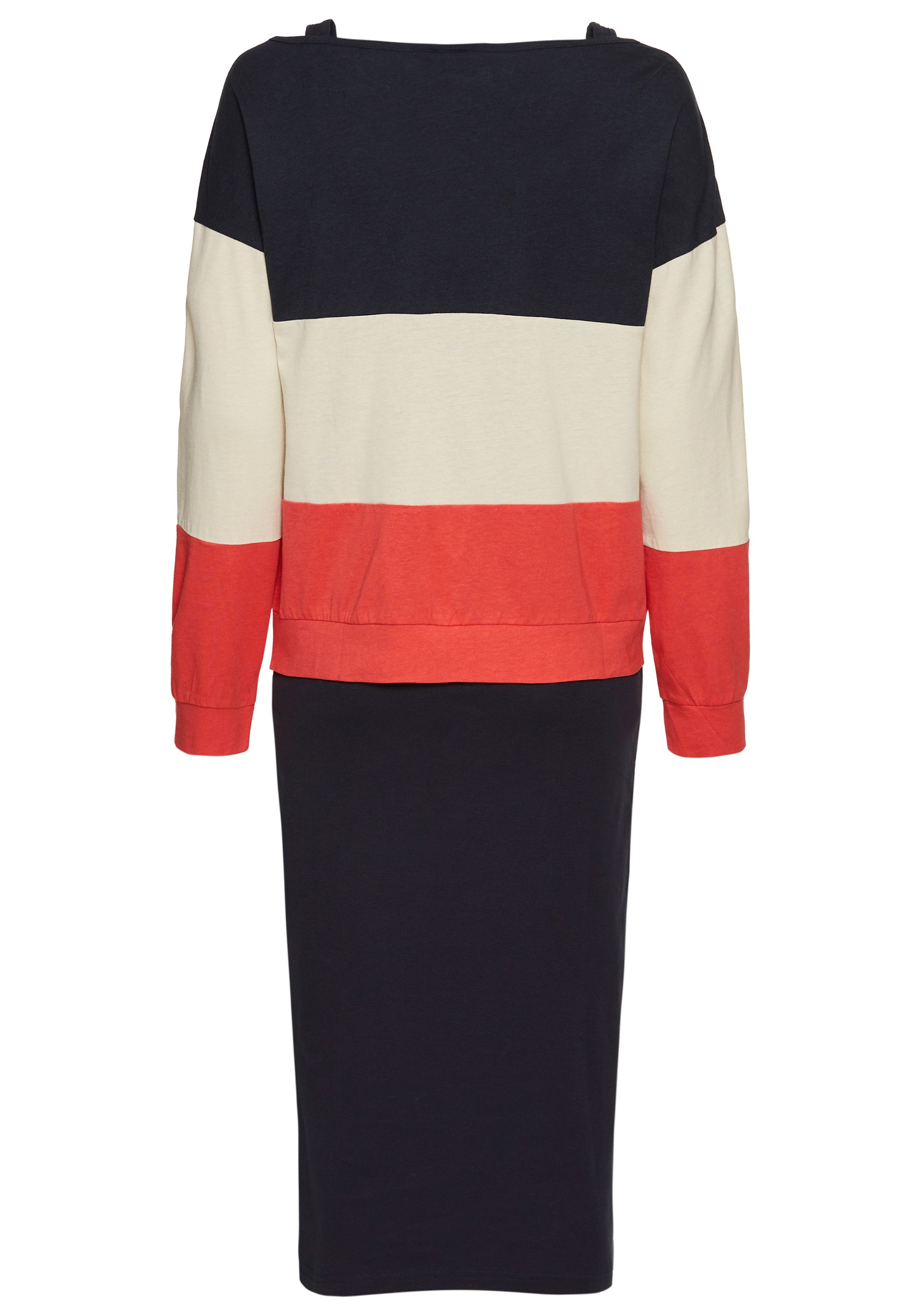 KangaROOS 2-in-1-jurk met streepjes-shirt in lagenlook - nieuwe collectie (set, 2-delig)