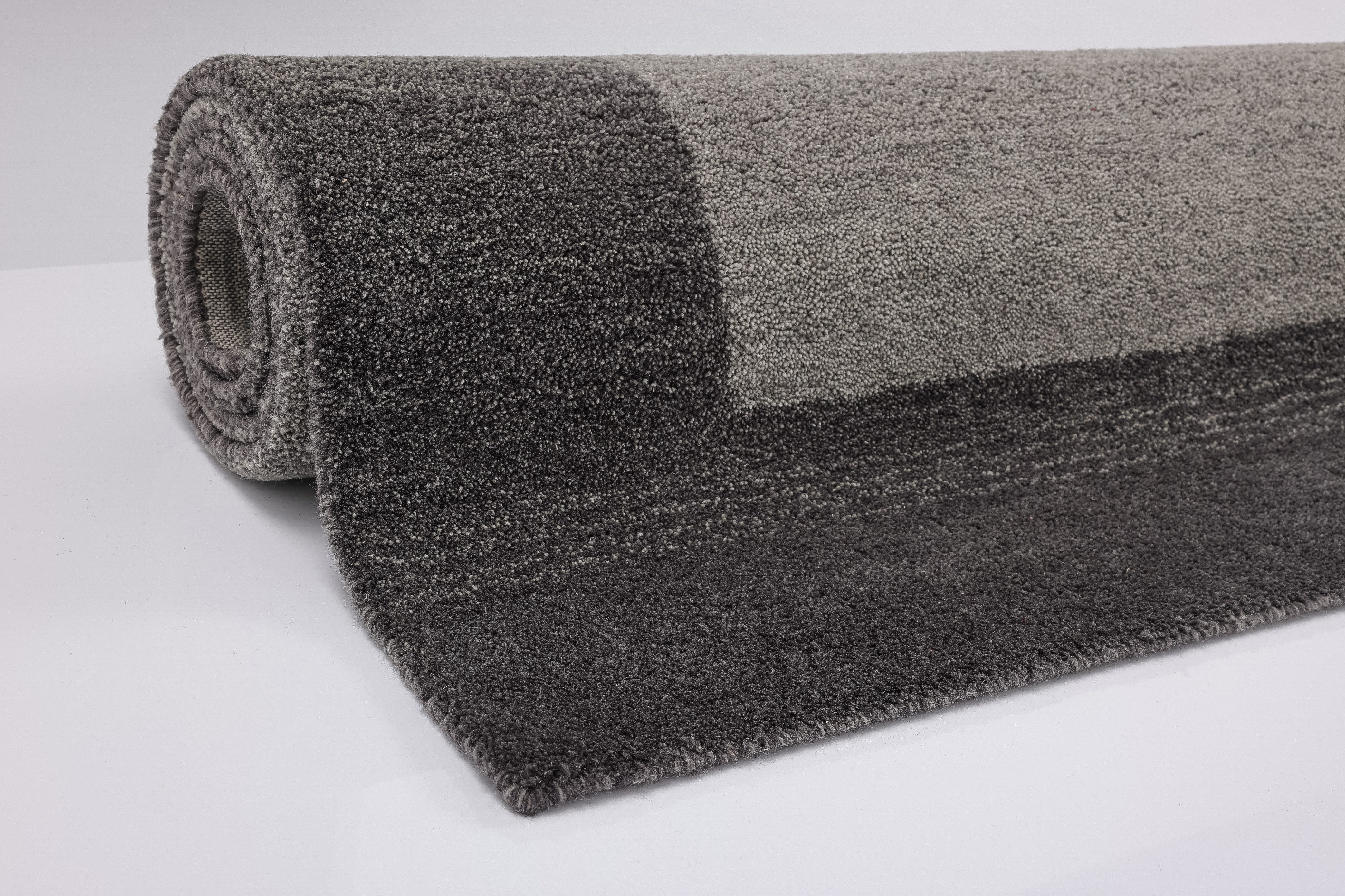 THEKO Wollen kleed Gabbeh super, Handgeweven vloerkleed, randdessin, zuivere wol, met de hand geweven