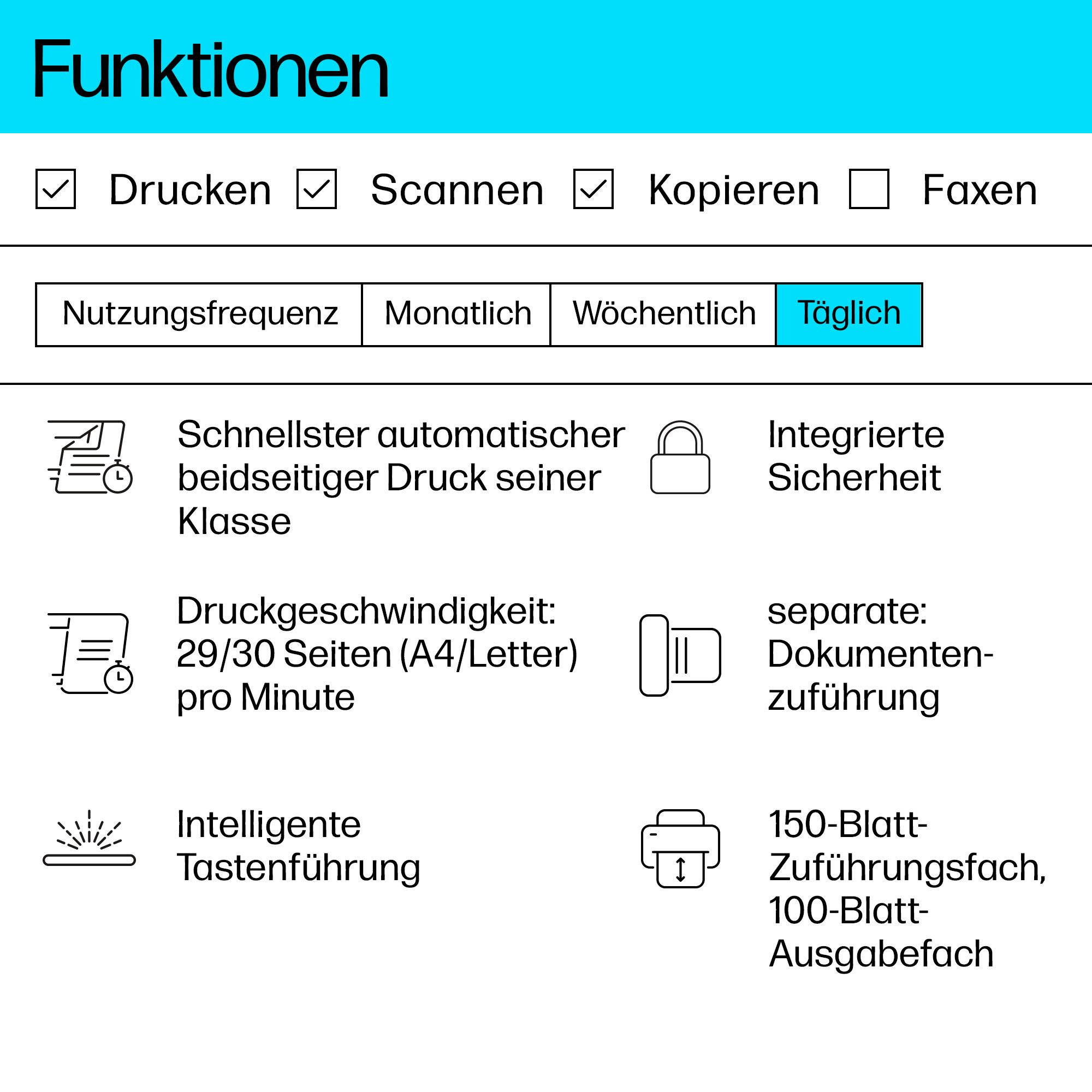 HP All-in-oneprinter LaserJet MFP M234sdn