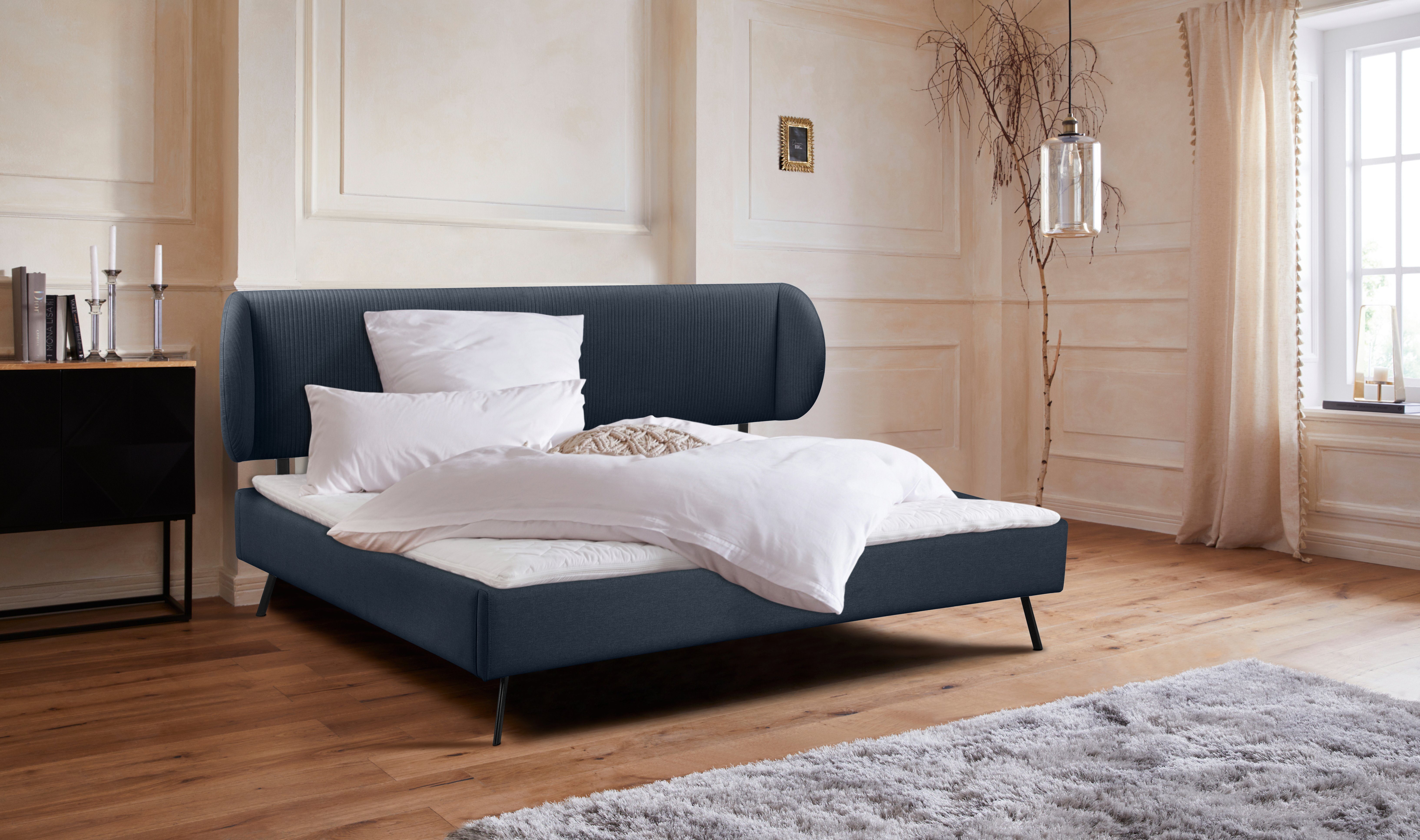 Guido Maria Kretschmer Home&Living Gestoffeerd bed Swantje in 3 breedten en 4 kleuren