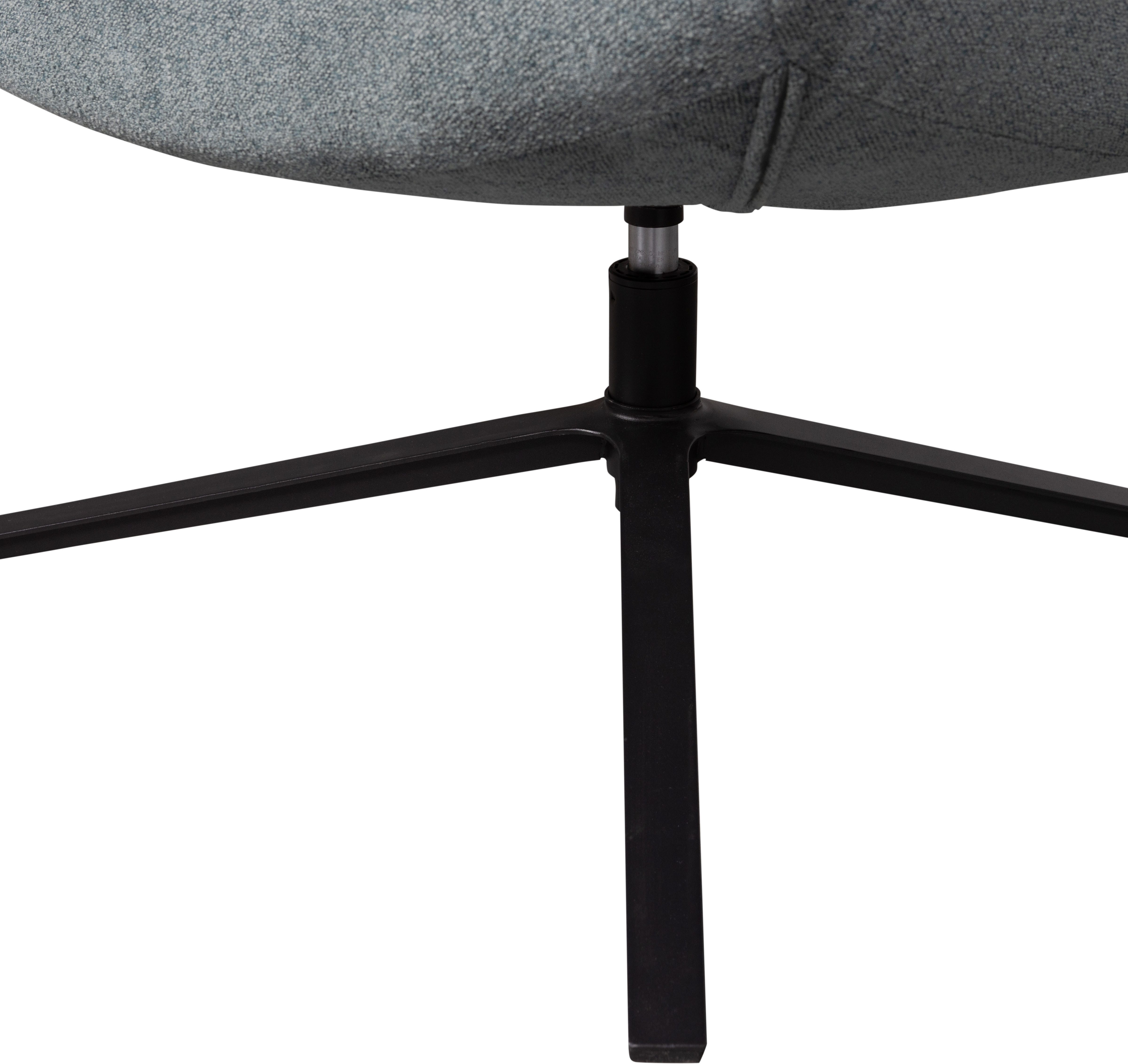 WOOOD Draaibare fauteuil Maudi Metalen frame, gepolsterd met geweven stof, H 84 cm x B 74 cm