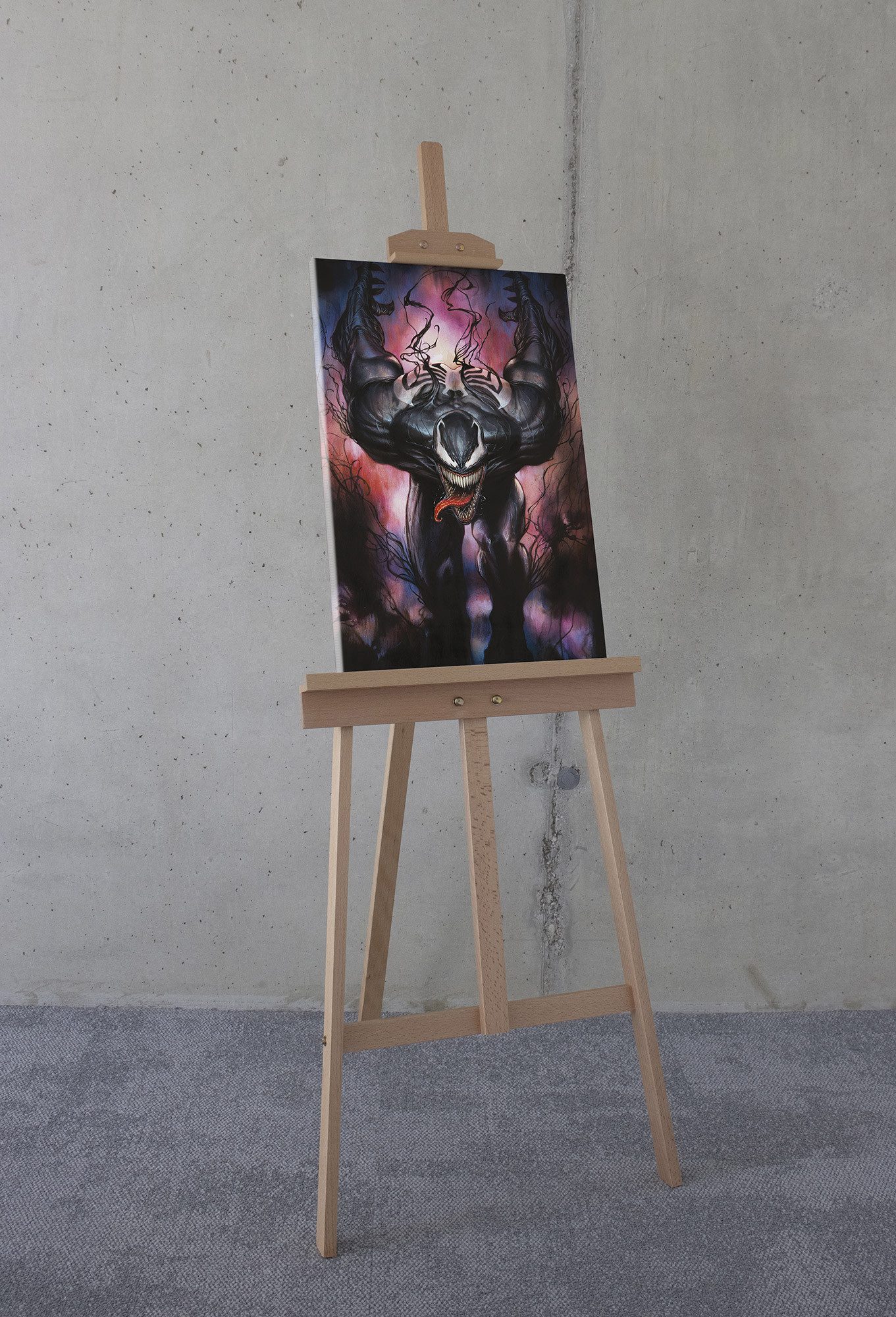 Komar Artprint op linnen Marvel Venom Attack 400 x 260 cm (breedte x hoogte) - behang, vlies, woonkamer, slaapkamer (1 stuk)