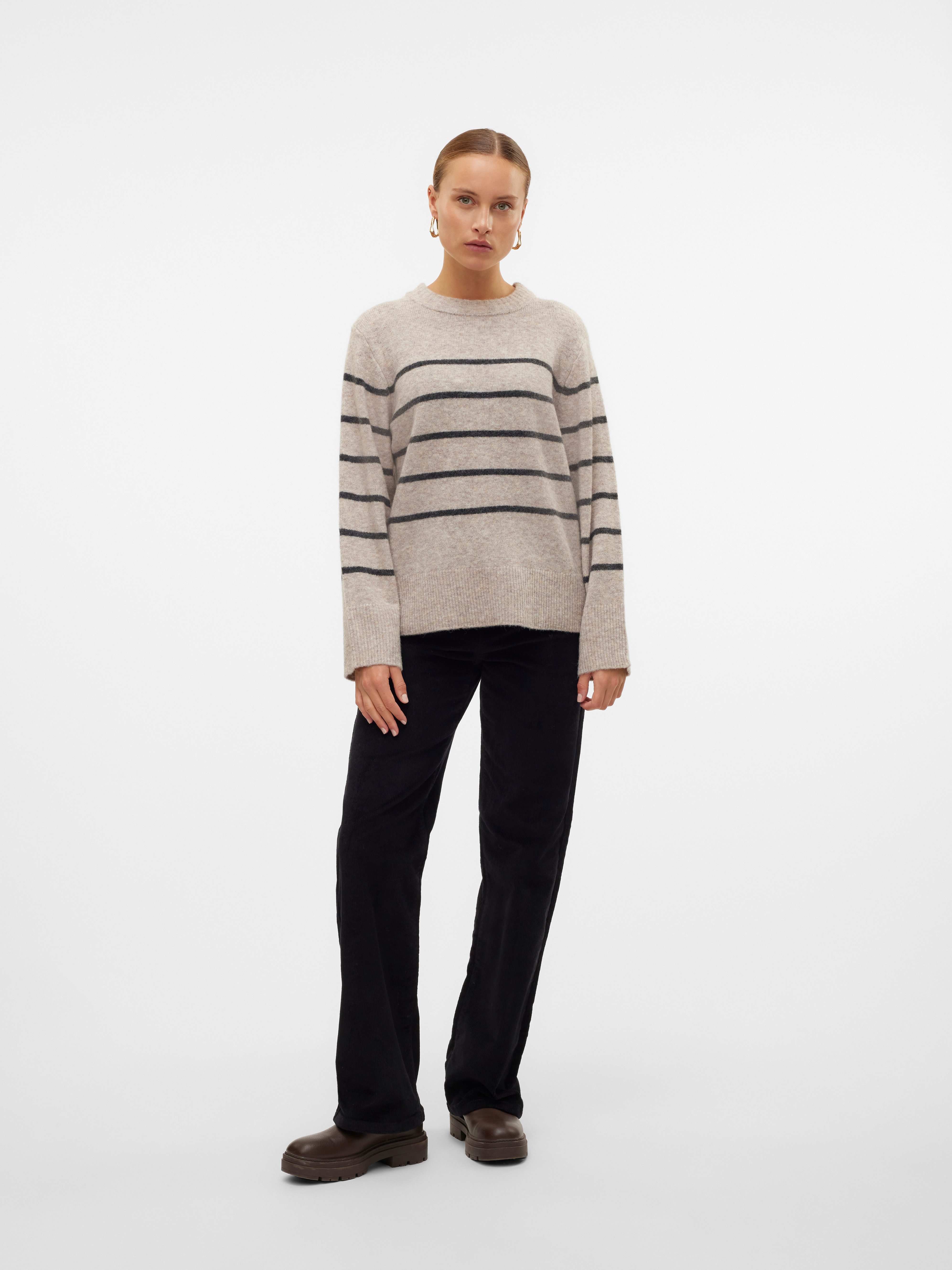 Vero Moda Gebreide trui VMFLAWLESS LS O-NECK PULLOVER GA NOOS