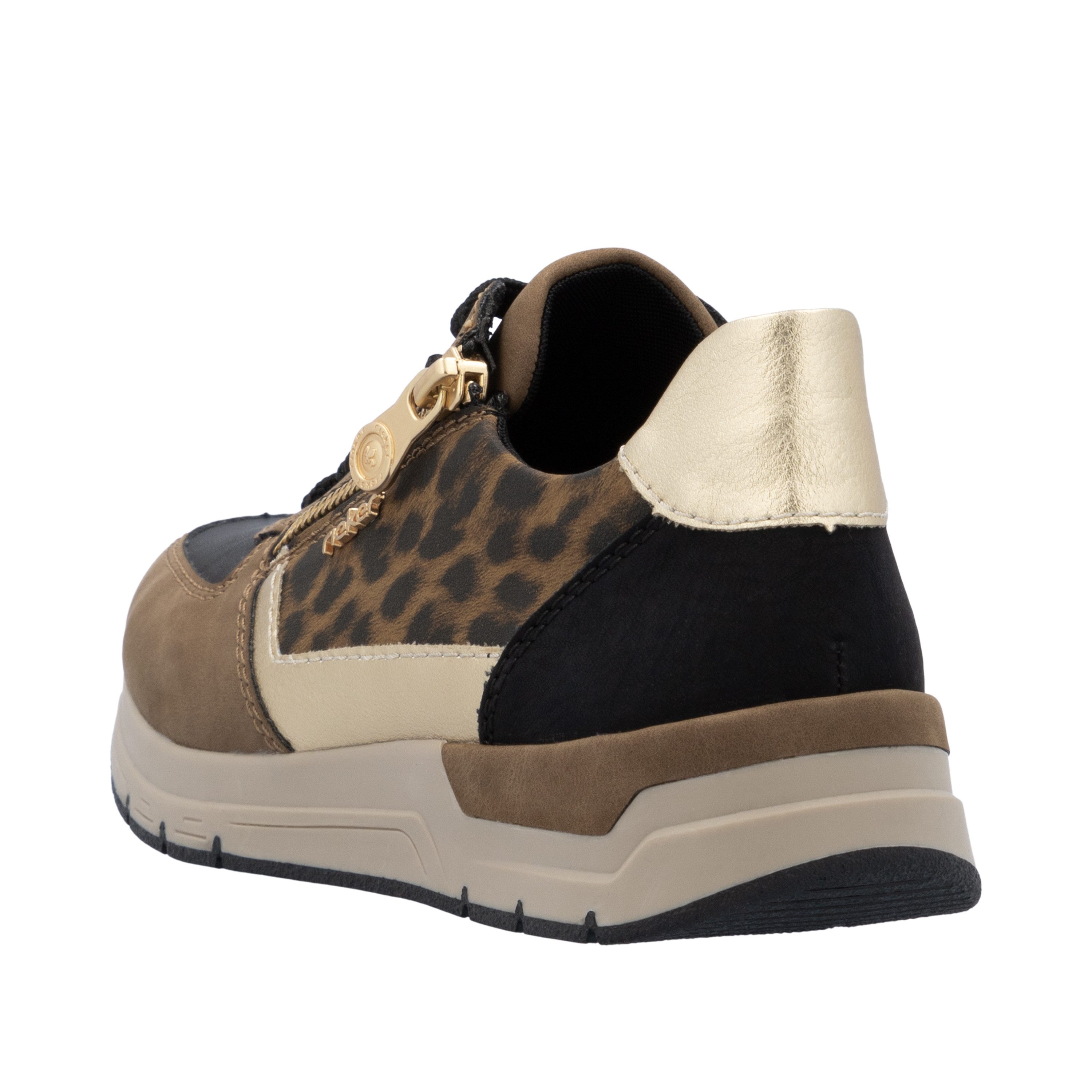 Rieker Sneakers , vrijetijdsschoen, veterschoen, halfschoen met modieuze accenten
