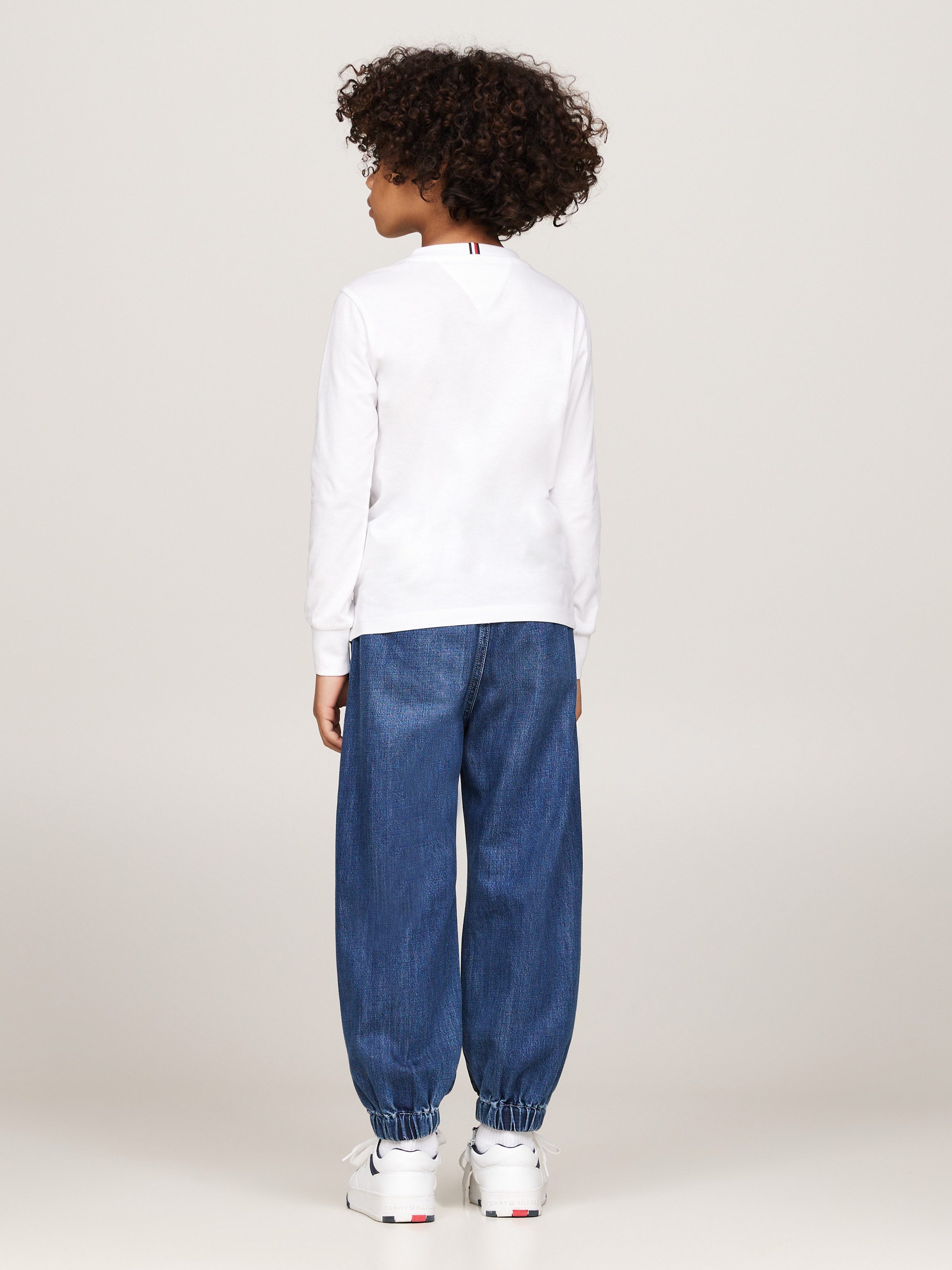 Tommy Hilfiger Shirt met lange mouwen met logo op borsthoogte