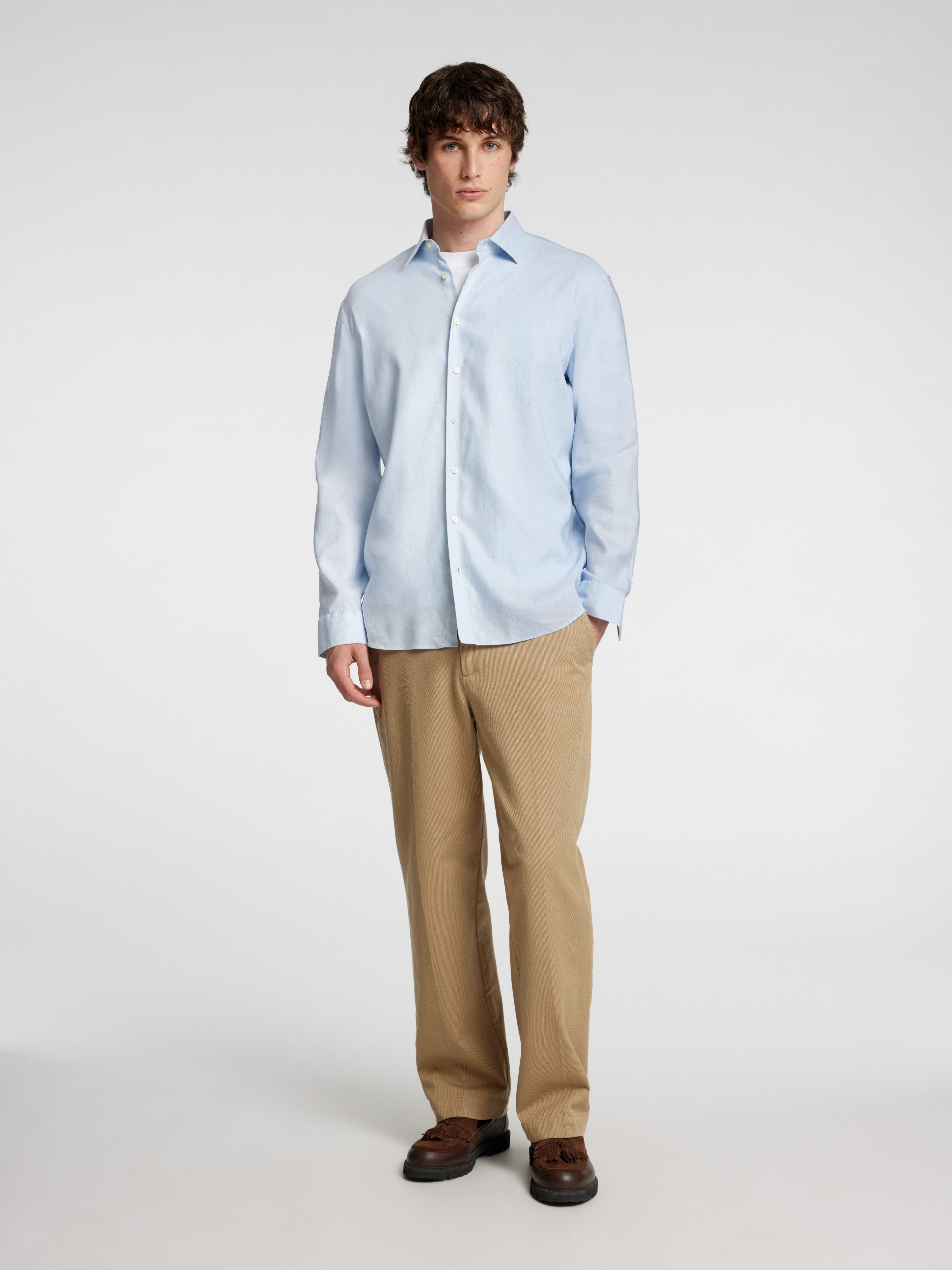 SELECTED HOMME Overhemd met lange mouwen SLHREG-LEO LIGHT SHIRT LS NOOS