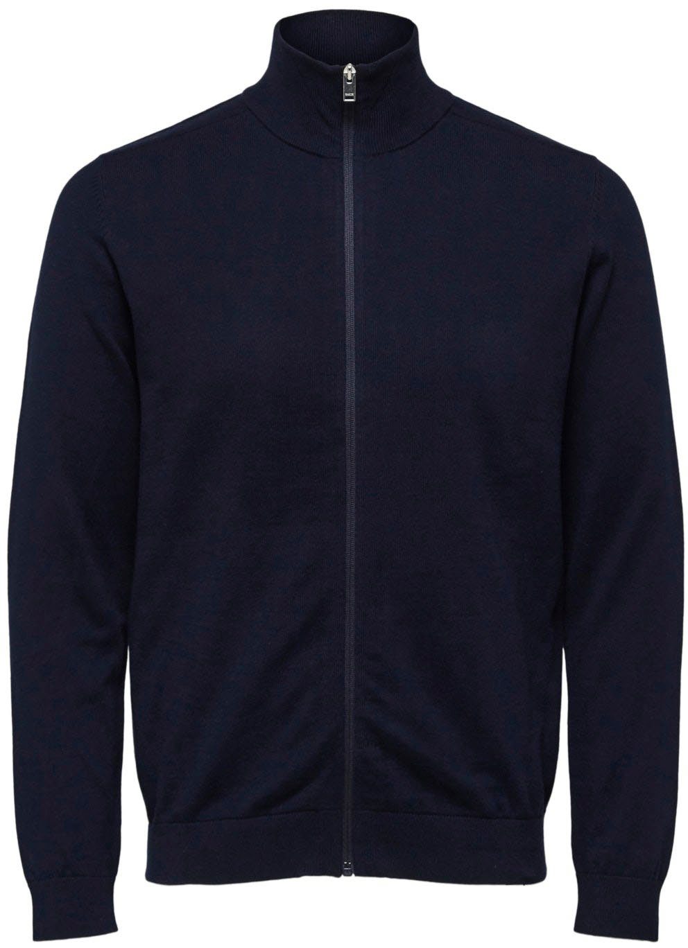 SELECTED HOMME Vest SLHBERG FULL ZIP CARDIGAN NOOS