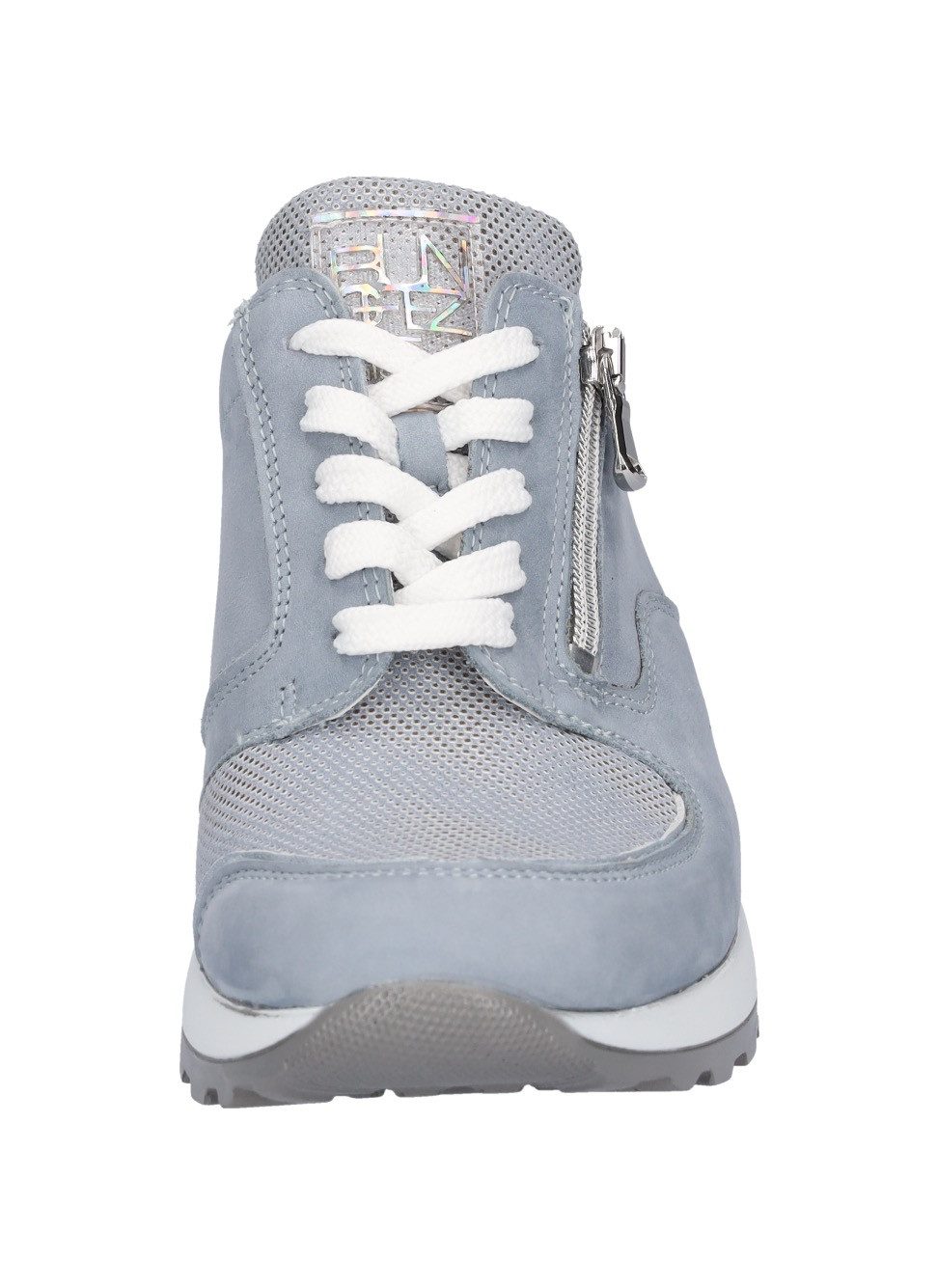 Waldläufer Sneakers met sleehak Hiroko , veterschoenen, vrijetijdsschoen, lage schoen, contrasterende afwerking, breedte h