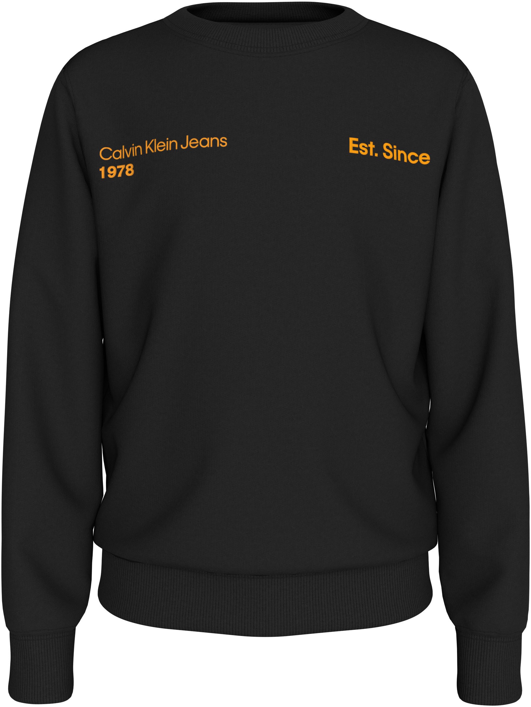 Calvin Klein Sweatshirt Terry Graphic Cn voor kinderen tot 16 jaar en met logo-opdruk