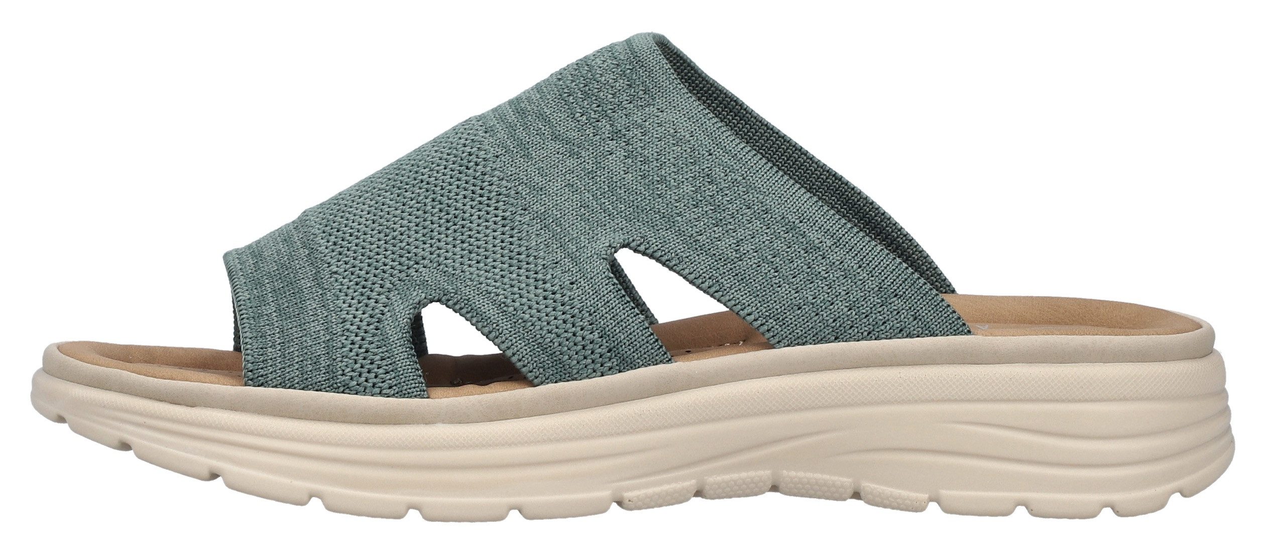 Rieker Slippers , zomerschoen, huisschoen, slippers, strandschoen met voetbed