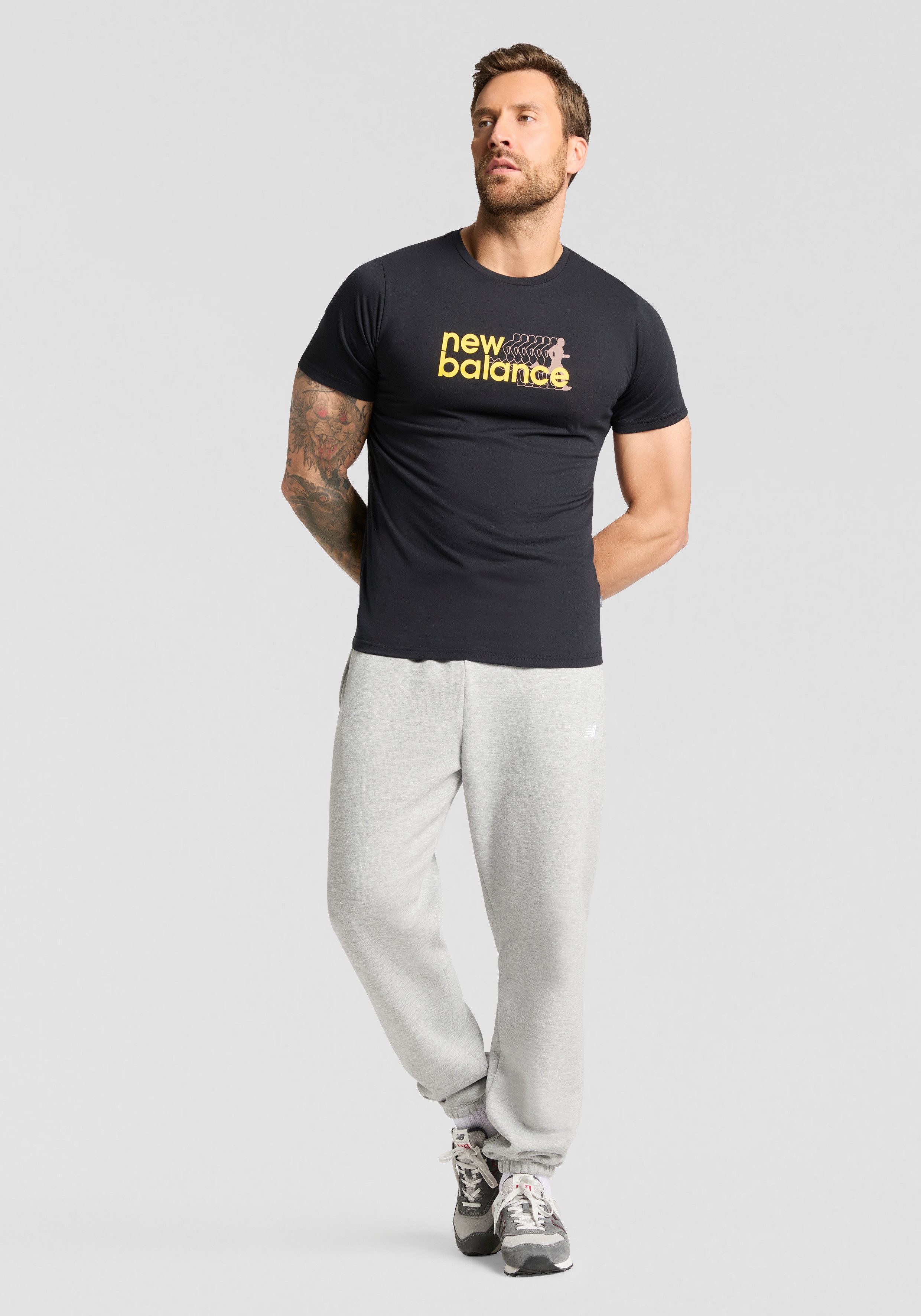 New Balance Trainingsshirt Heathertech Graphic T-Shirt 2 BLACK