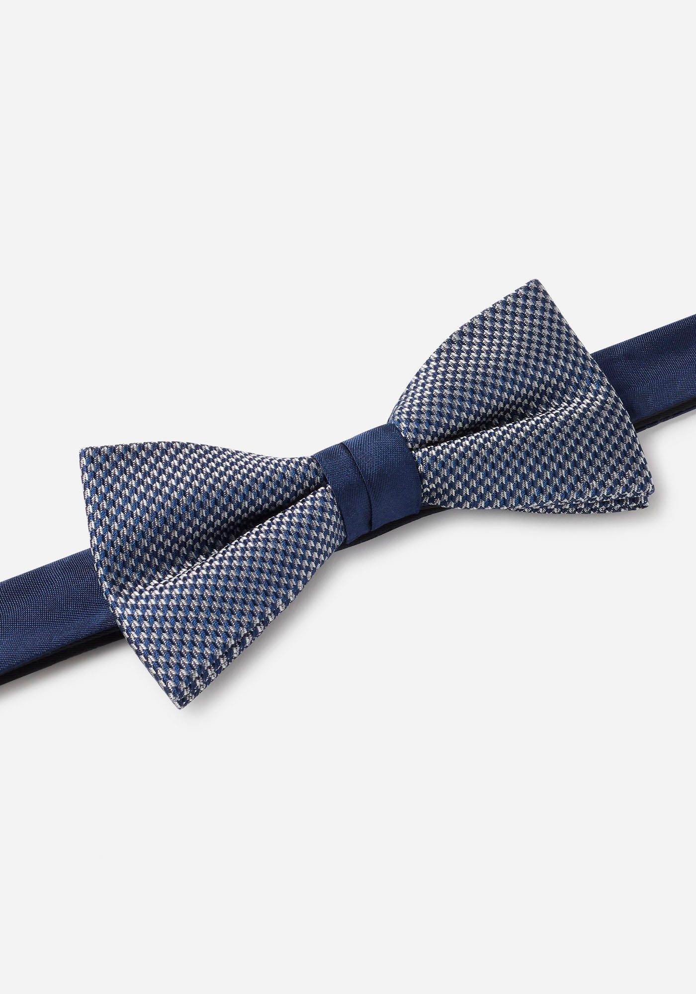 MONTI Vlinderdasje Vlinderstrik in minimalistisch patroon, met bijpassend uni-zakdoek (set, 2 stuks)