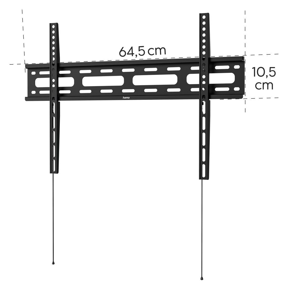 Hama Tv-wandhouder Wandbeugel (vast, 32" - 75", VESA 600x400)