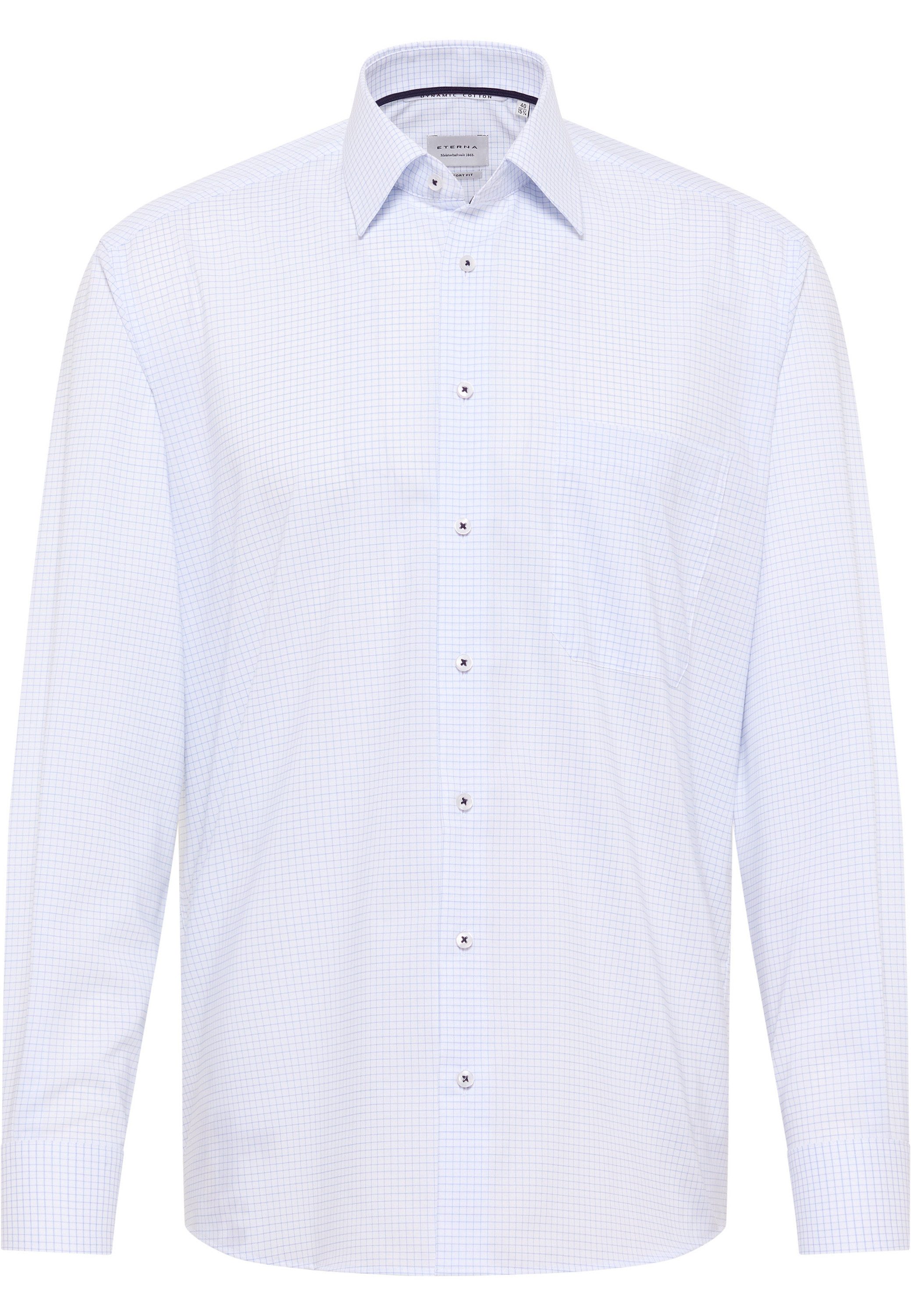 Eterna Overhemd met lange mouwen Comfort fit NON IRON (strijkvrij)