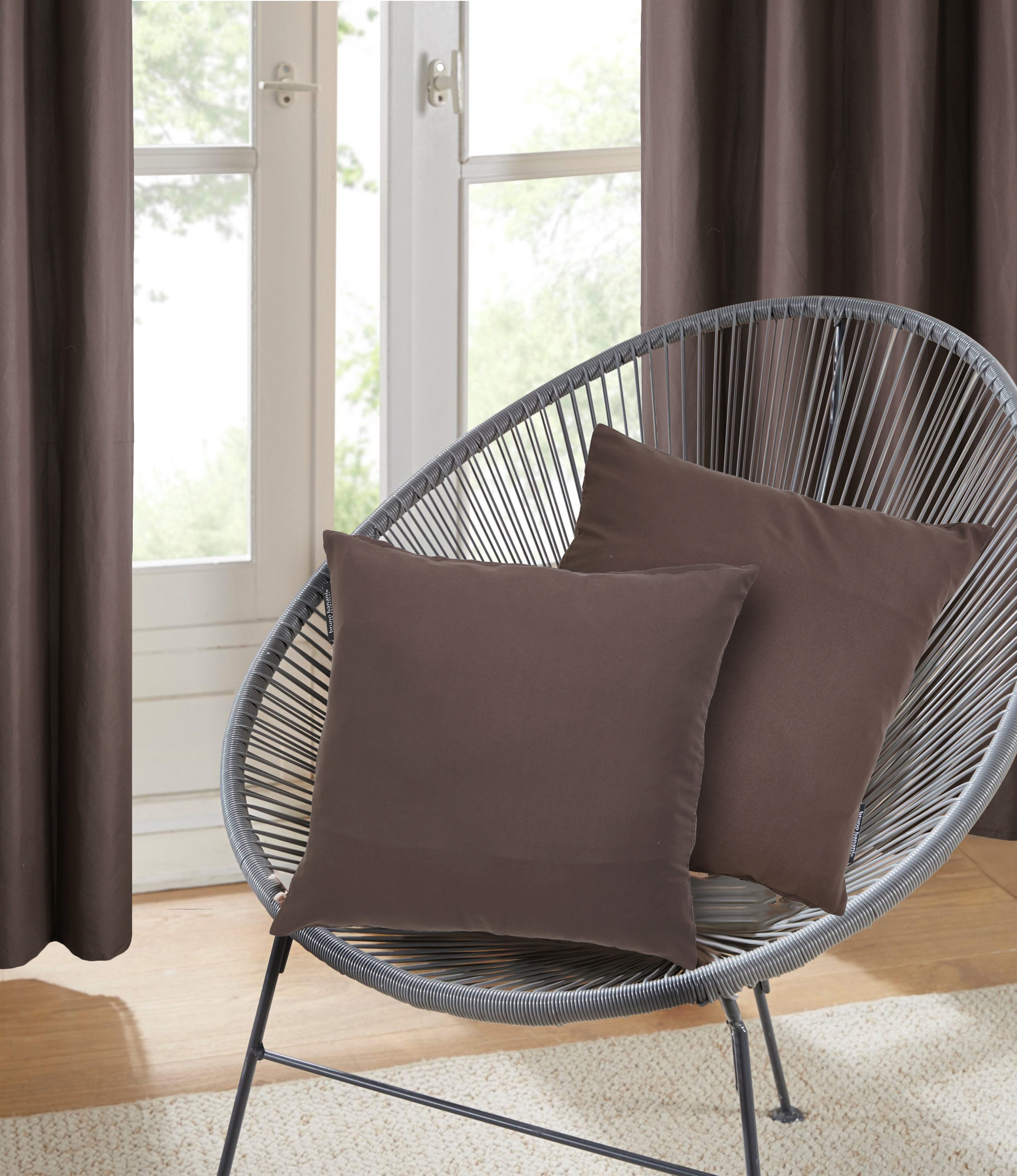 Bruno Banani Sierkussen Lagan 2-delige set, effen, kussenhoezen zonder vulling, 40 x 40 cm (2 stuks)