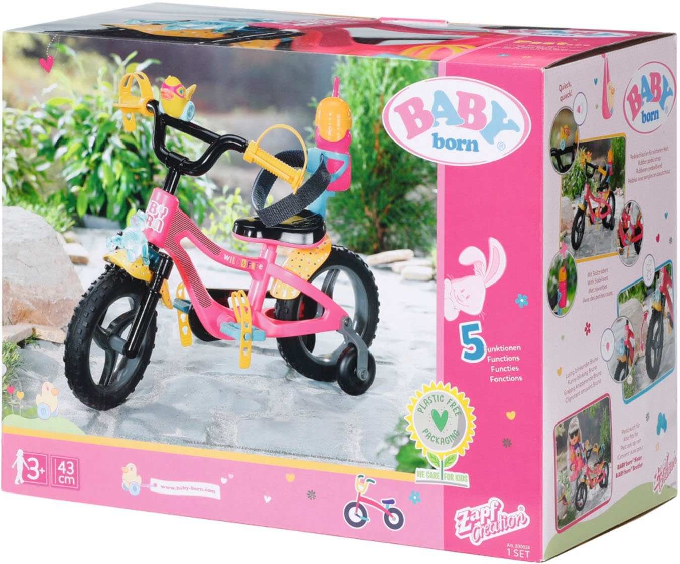 Baby Born Poppen fietsstoeltje Fietsen