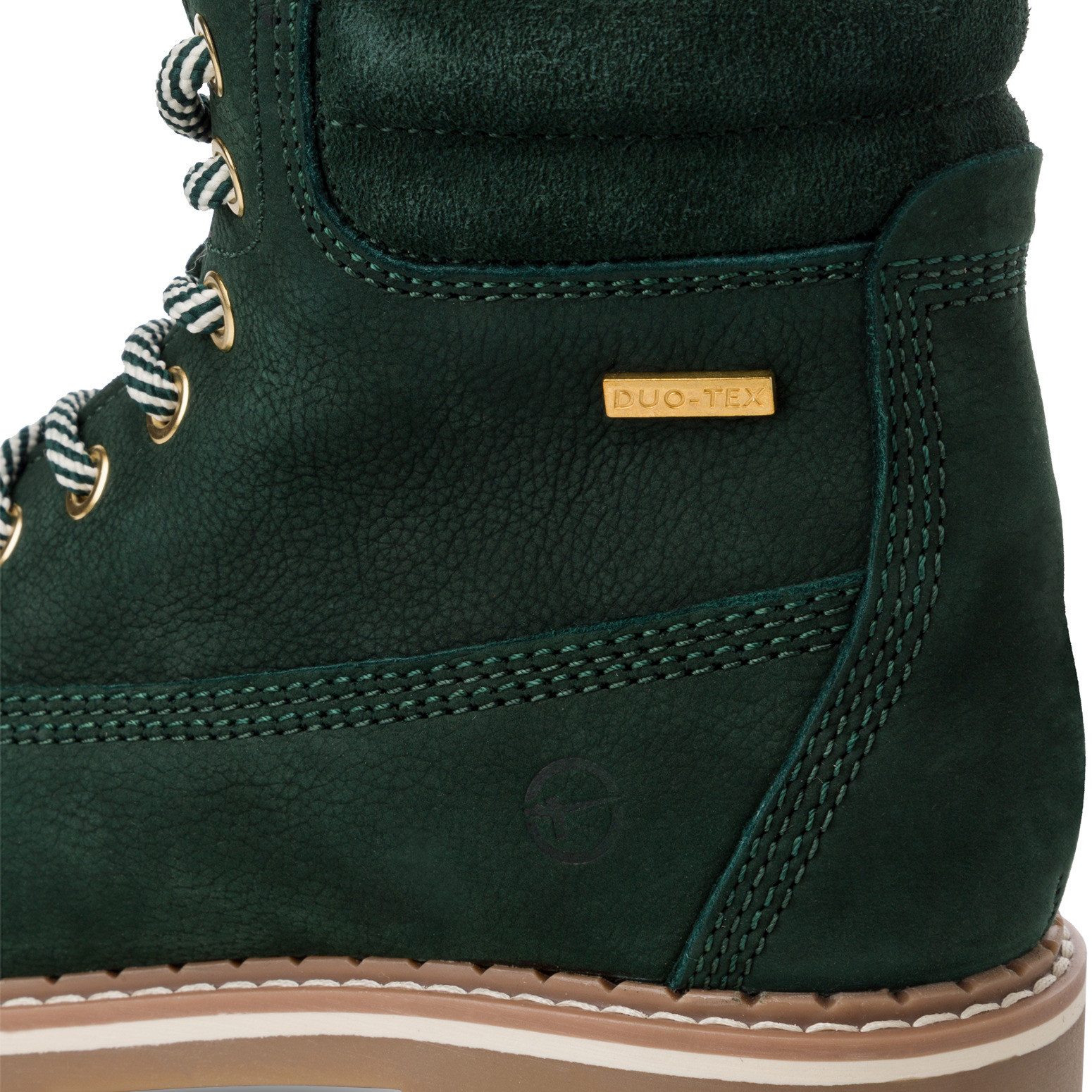 Tamaris Winterlaarzen blokhak, veterschoenen, outdoorschoen met duo-tex-uitrusting