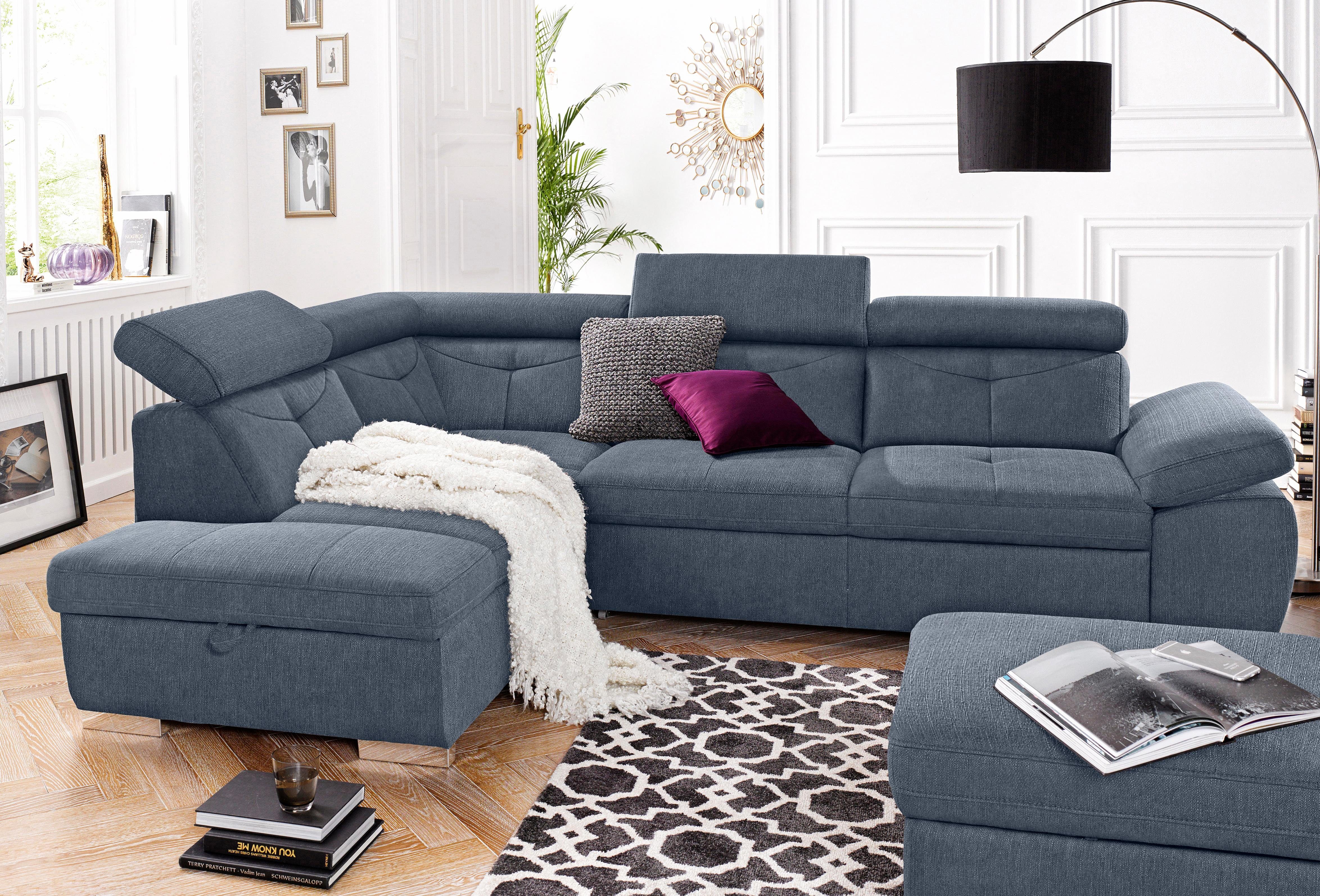 exxpo sofa fashion Hoekbank naar keuze met slaapfunctie en bedkist