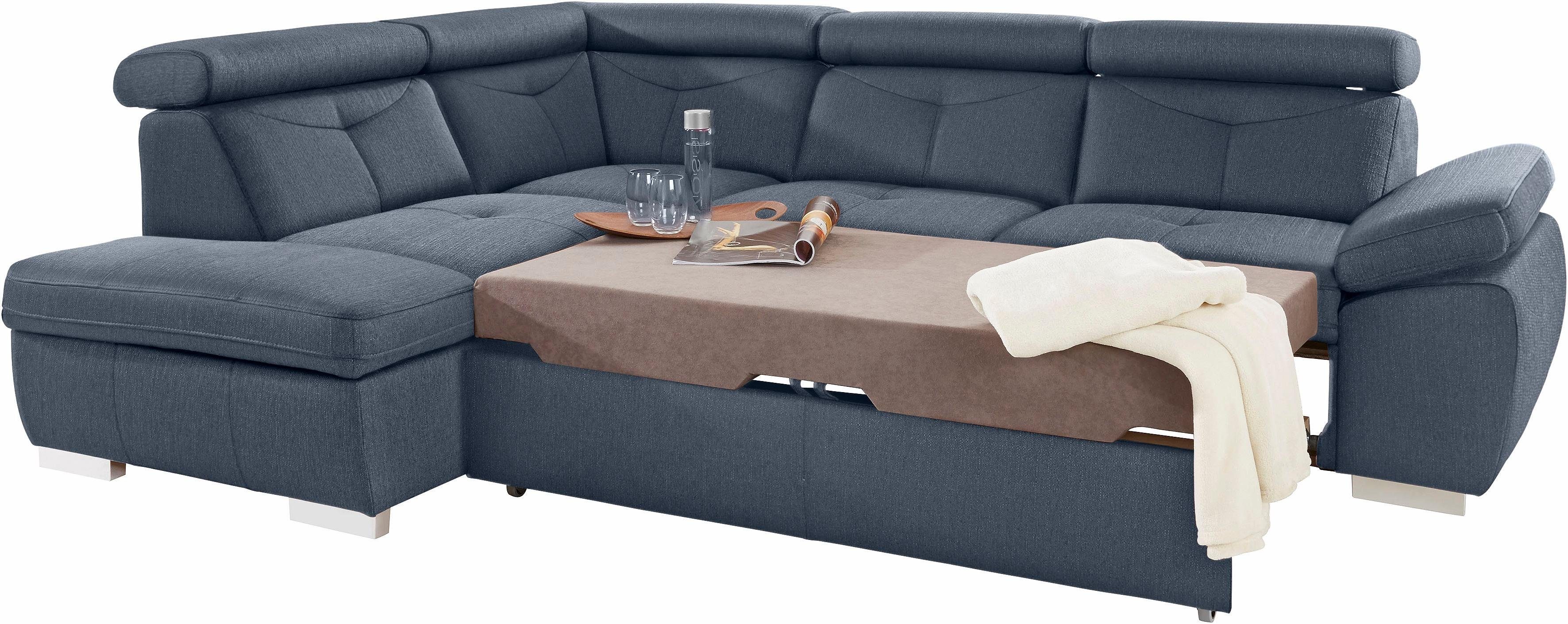exxpo - sofa fashion Hoekbank Spring, super comfortabel en comfortabel met arm- en hoofdsteunfunctie