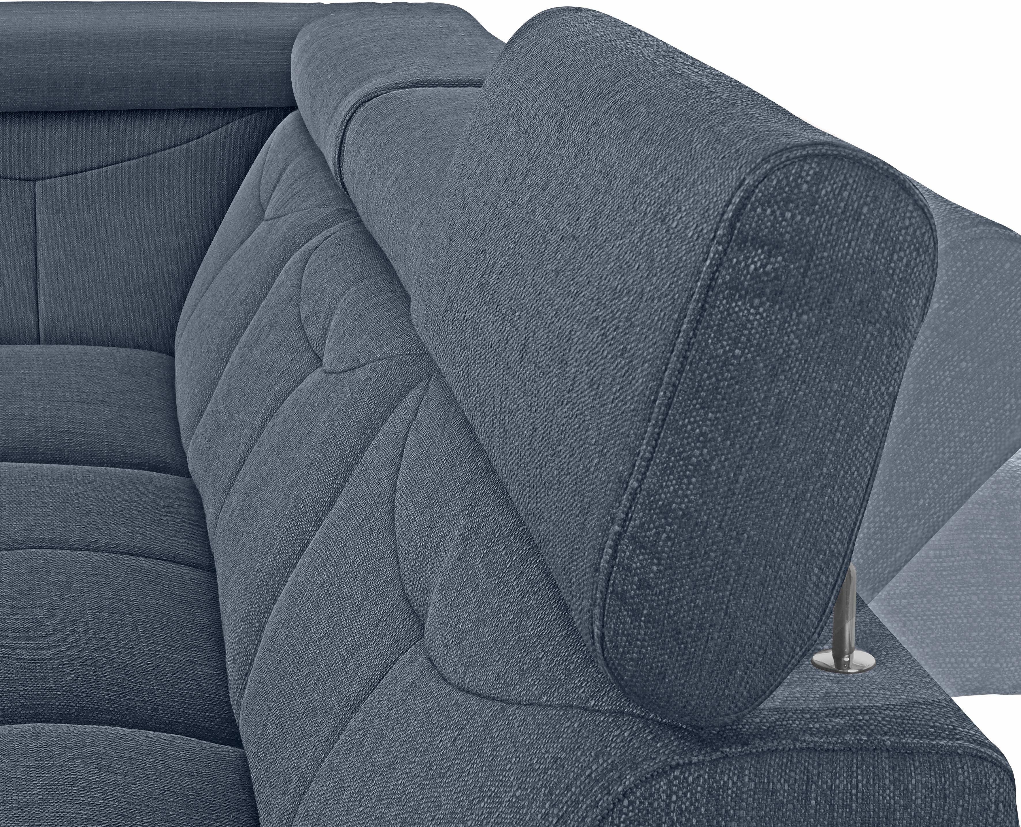 exxpo - sofa fashion Hoekbank Spring, super comfortabel en comfortabel met arm- en hoofdsteunfunctie