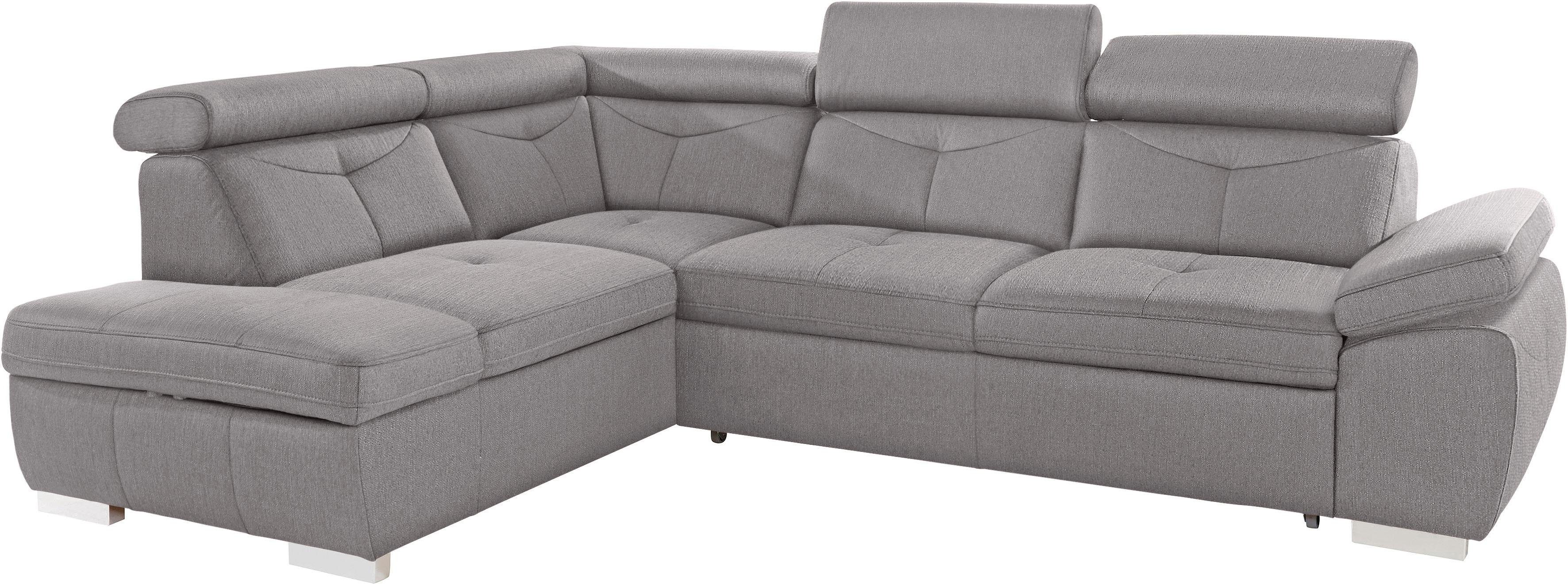 exxpo - sofa fashion Hoekbank Spring, super comfortabel en comfortabel met arm- en hoofdsteunfunctie