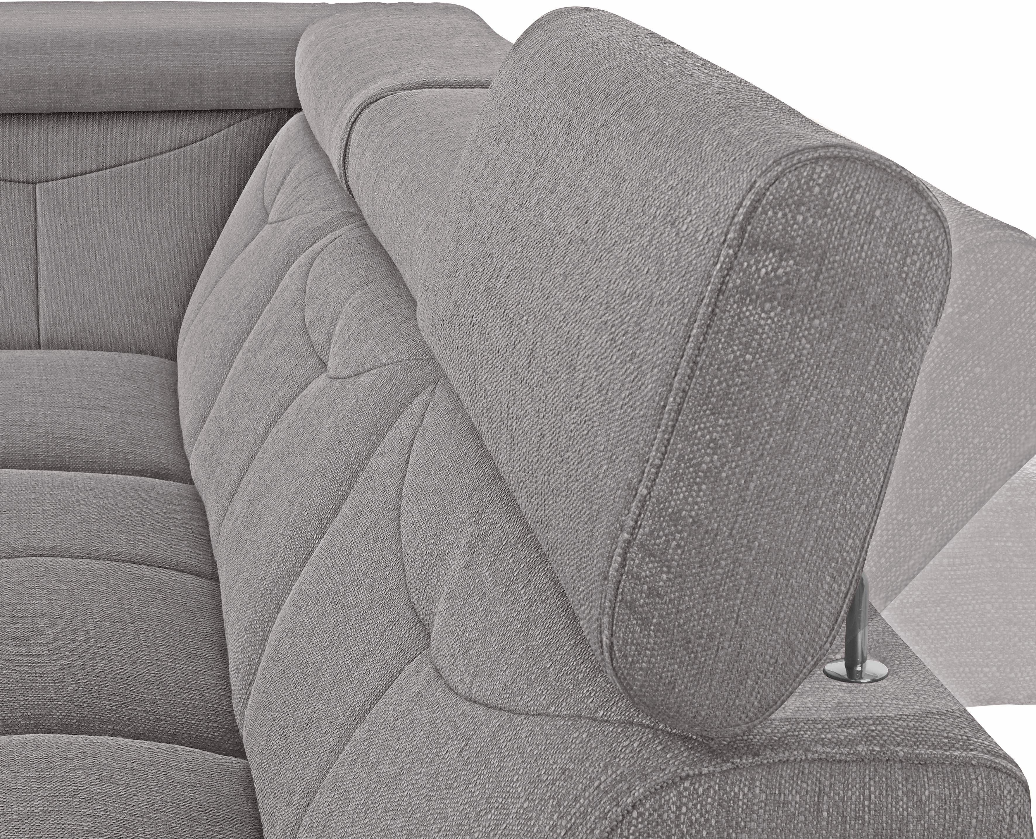 exxpo - sofa fashion Hoekbank Spring, super comfortabel en comfortabel met arm- en hoofdsteunfunctie