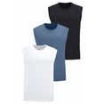 man's world muscle-shirt van puur katoen (set, 3-delig, set van 3) zwart