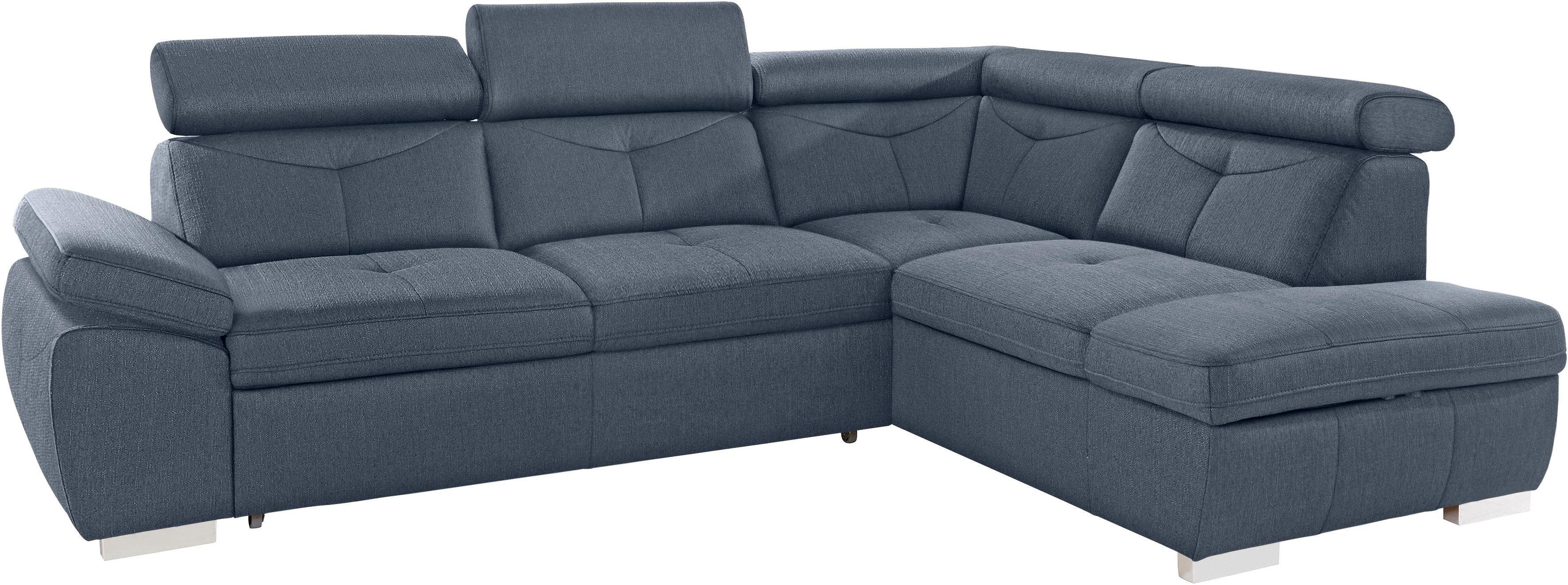 exxpo - sofa fashion Hoekbank Spring, super comfortabel en comfortabel met arm- en hoofdsteunfunctie