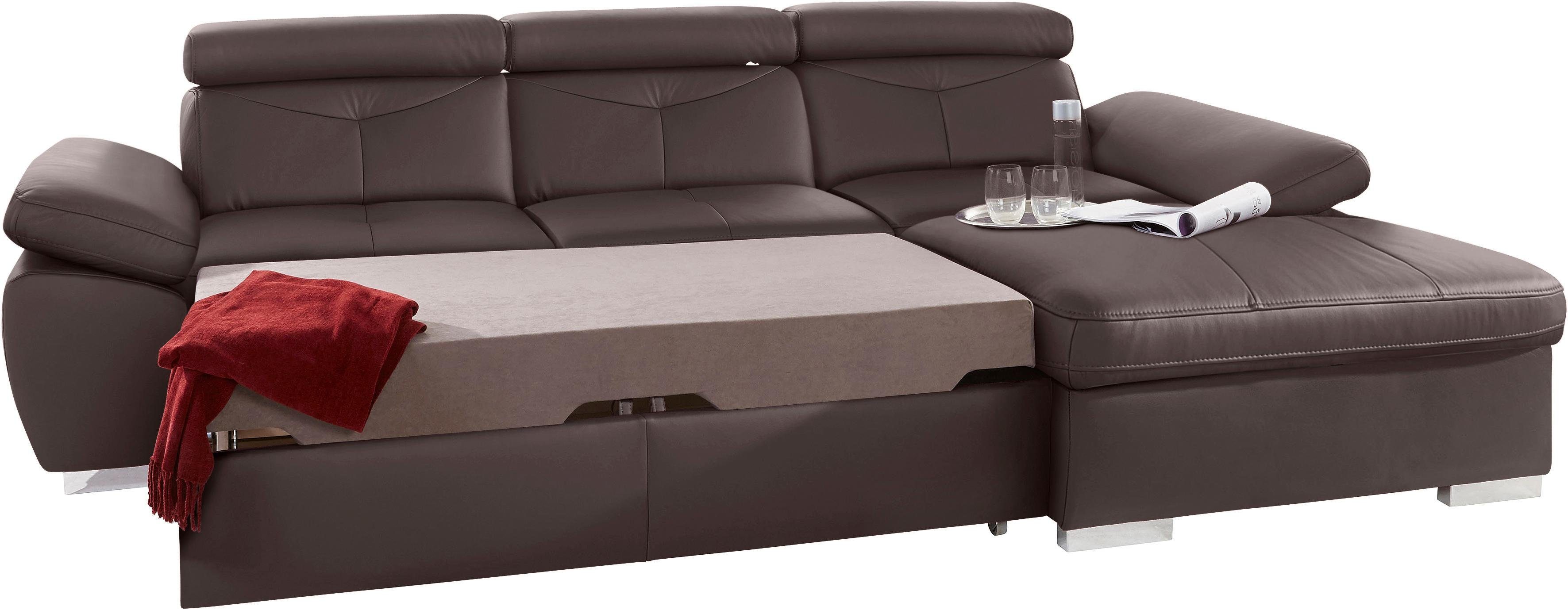 exxpo - sofa fashion Hoekbank Spring, super comfortabel, met armleuning- en hoofdeindefunctie, OTTOs Choice